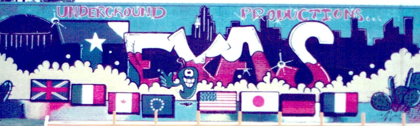 Texas Mural by GONZO247 Mural History Houston Street Art by GONZO247