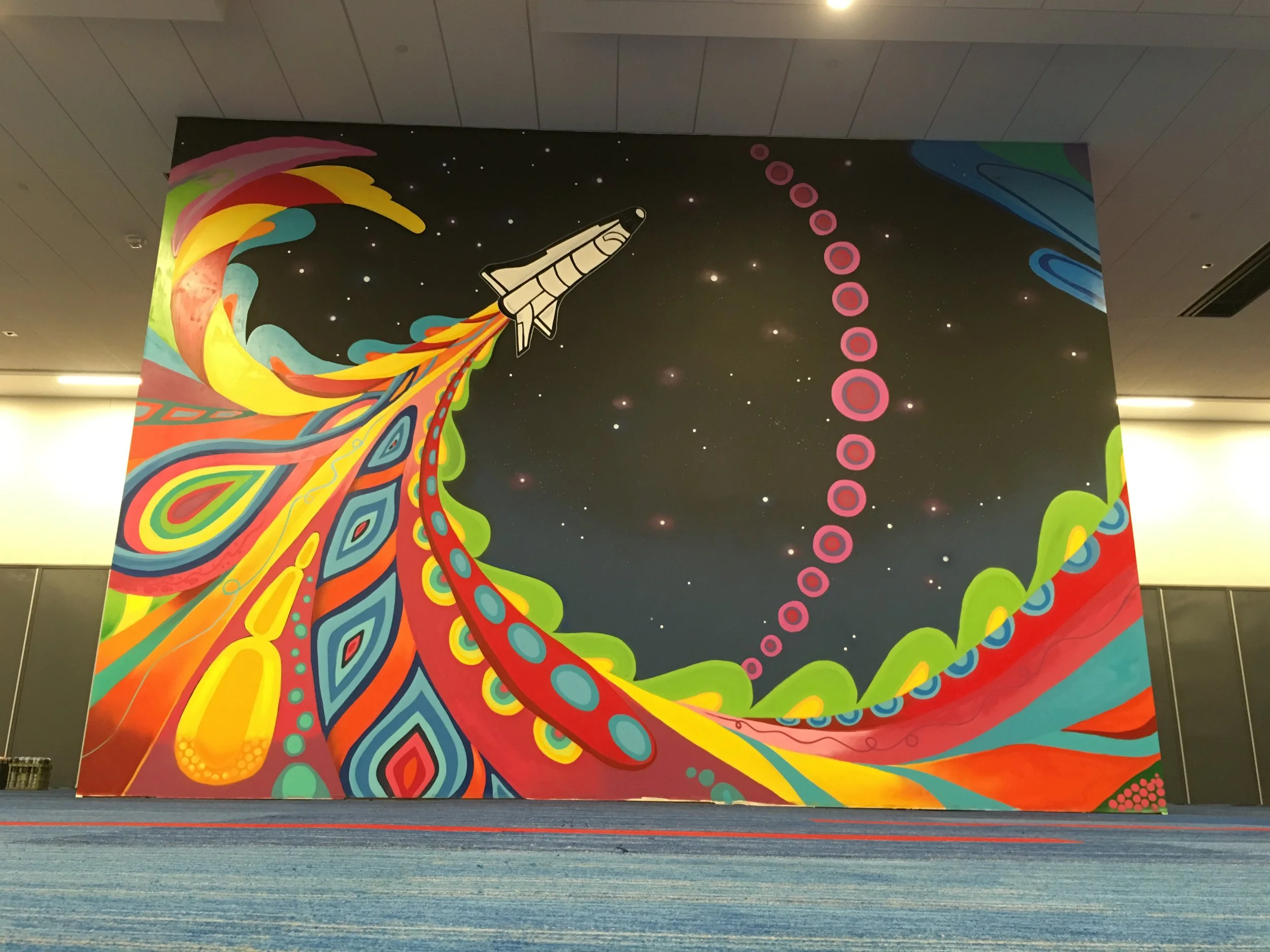 Houston Lifting Off Mural by GONZO247