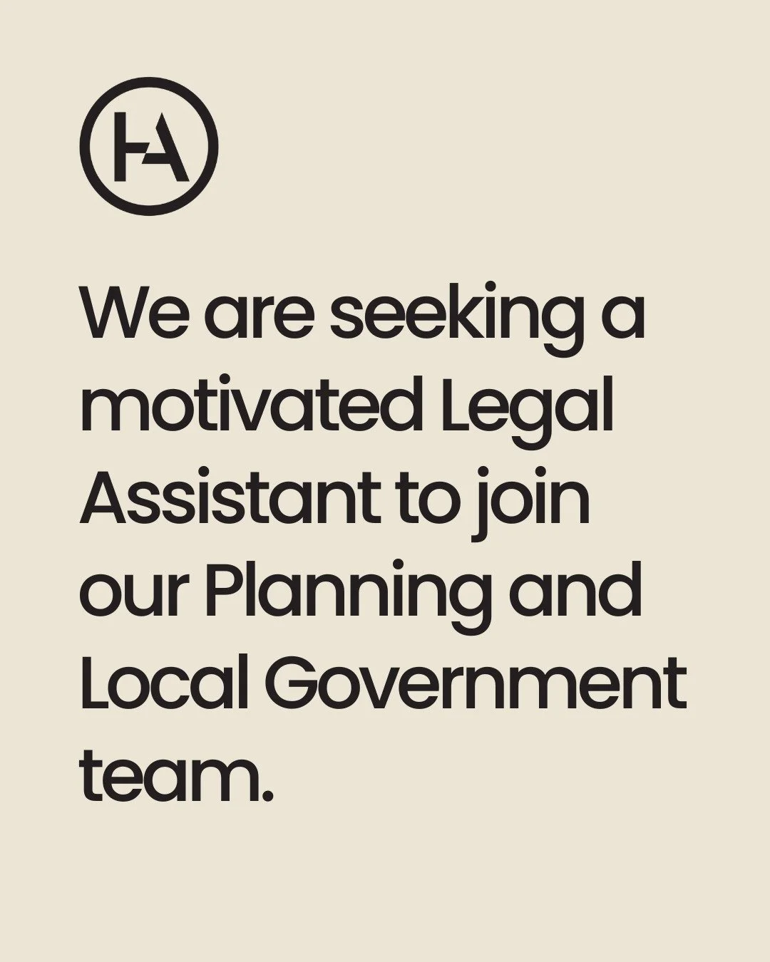 Harwood Andrews is seeking a motivated Legal Assistant to join our Planning and Local Government team in our Melbourne CBD office. This is a fantastic secure and ongoing position for someone who thrives in a professional and collaborative team enviro