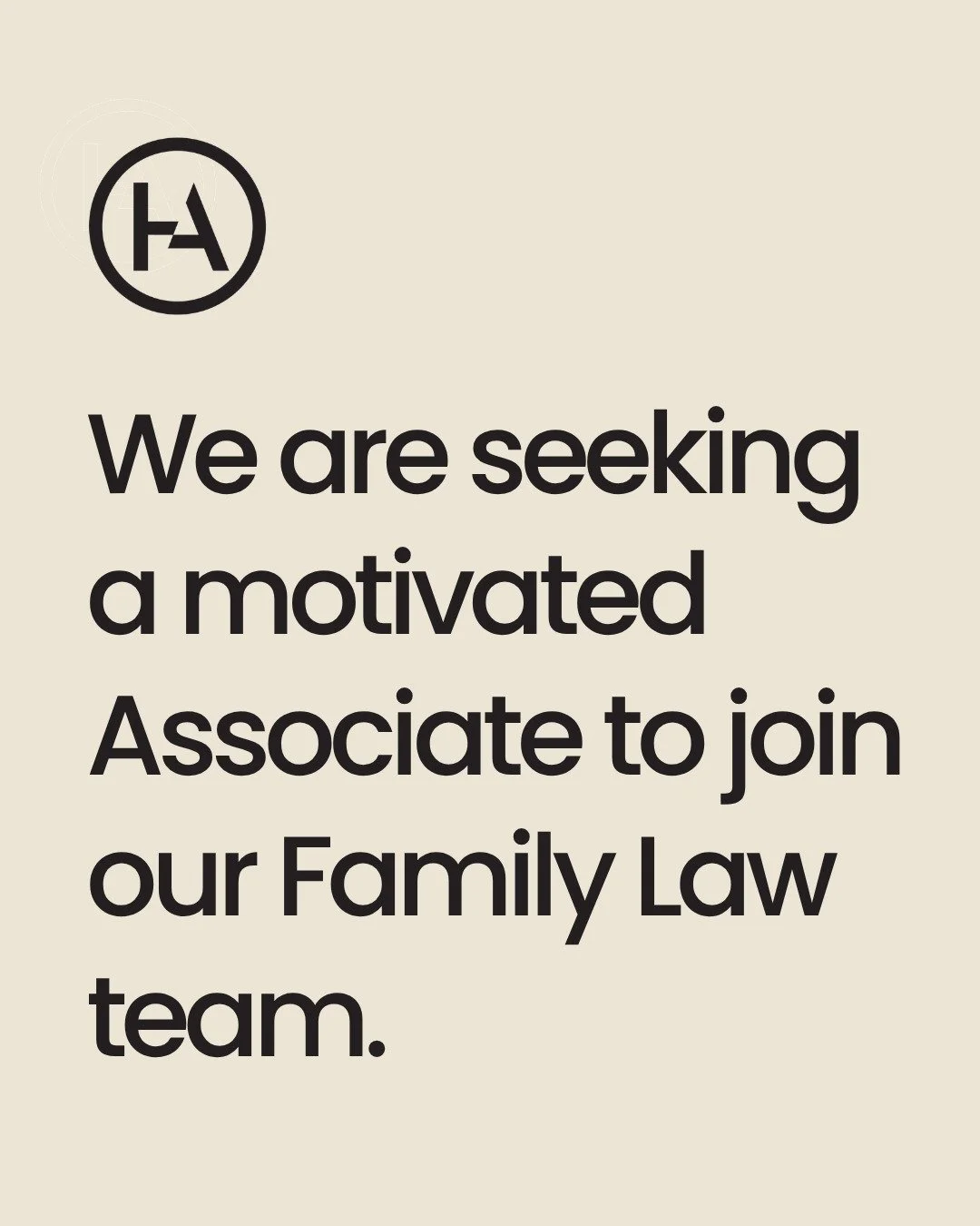 We are seeking a motivated and capable Associate to join our Family Law team in Geelong. You will work closely with two experienced Principals and a high-performing, supportive team comprising a Principal Lawyer, Senior Associate, law graduate, and a