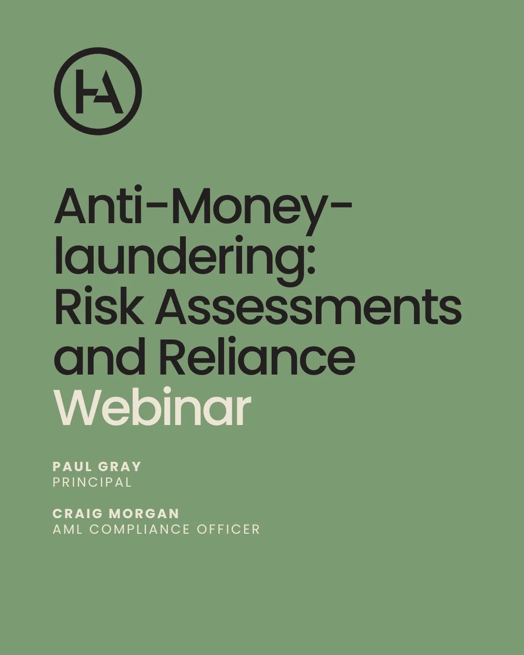 Register now for our Anti-Money-laundering: Risk Assessments and Reliance. Lawyers, accountants and real-estate agents will soon come under Australia&rsquo;s anti-money laundering and counter terrorism financing (AML/CTF) regime, accompanied by oblig