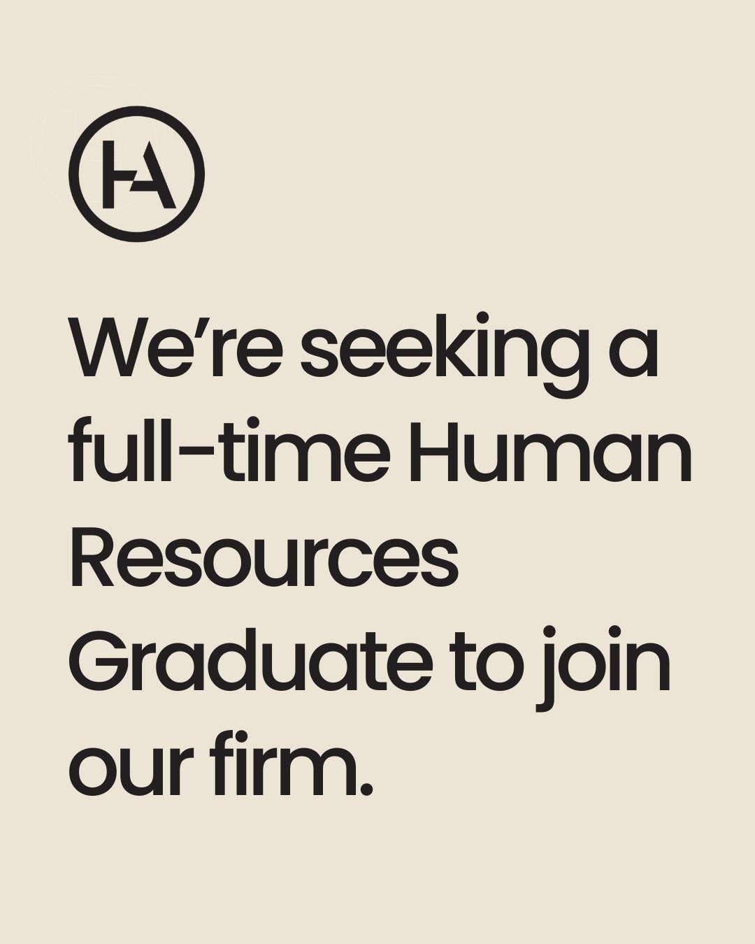 We&rsquo;re seeking a full-time Human Resources Graduate to join our firm in Geelong CBD. This is an exciting opportunity for a junior HR professional looking to further develop their skills in a supportive and collaborative environment. Reporting to