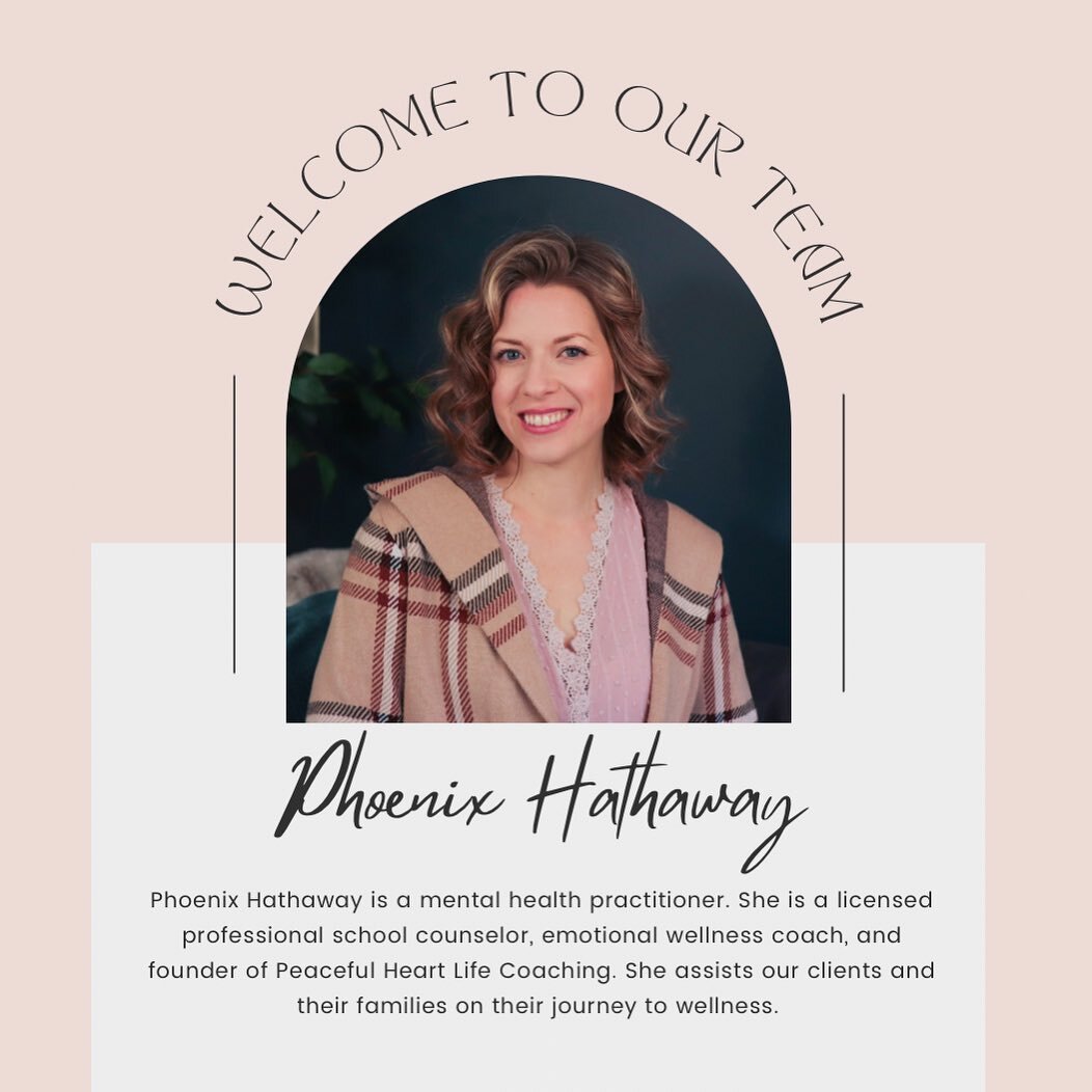 Welcome to the team, Phoenix Hathaway!  Phoenix is a mental health professional who works with our families throughout their family legal matter and beyond.  We always recommend our clients to speak with Phoenix if they desire.  She can help with co-