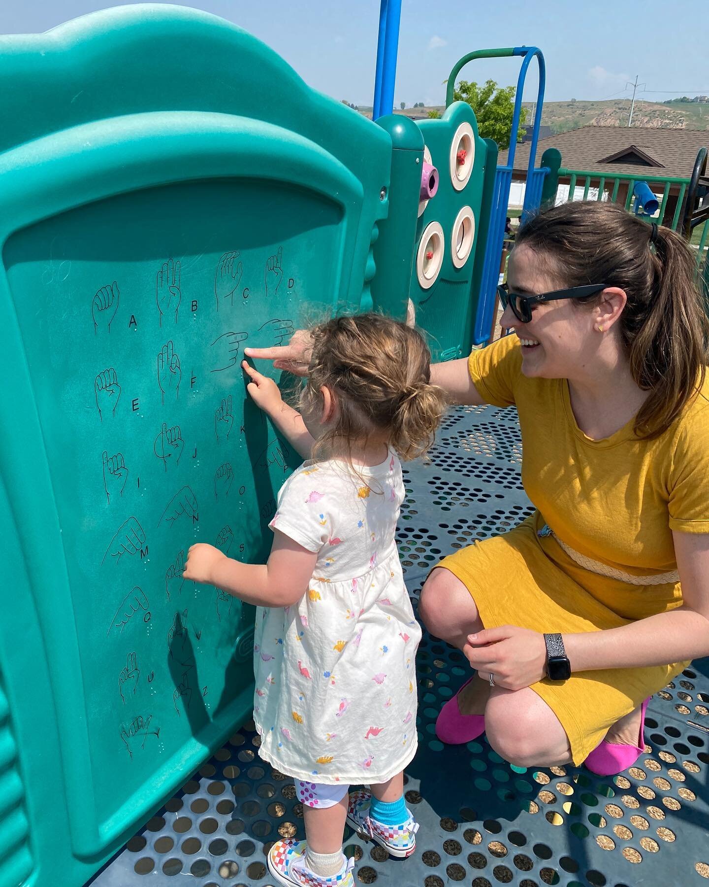 ASL at the playground! #AccessibilityMatters 🤟