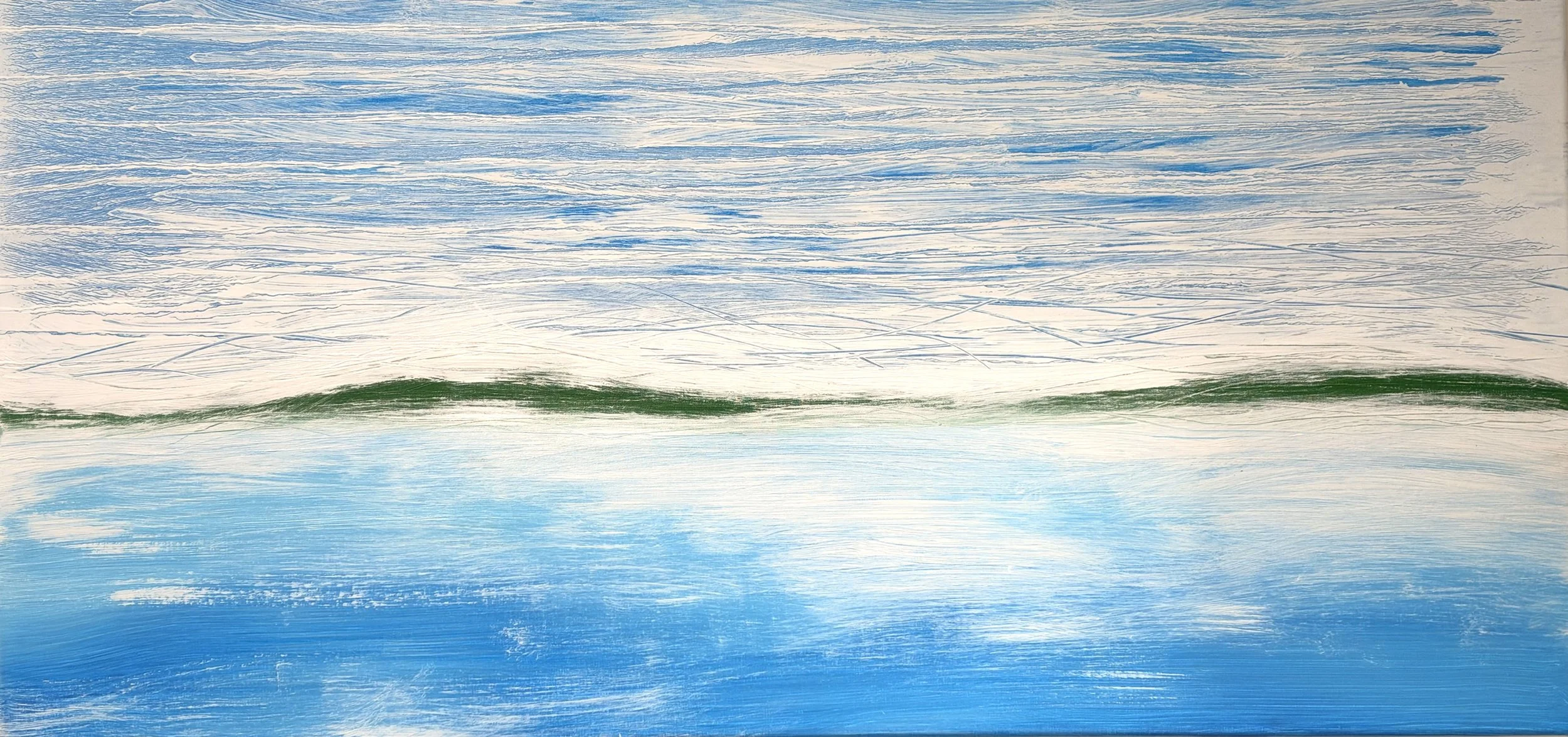 FRESH BAY MORNING
24 x 48 Oil on canvas $1,650
