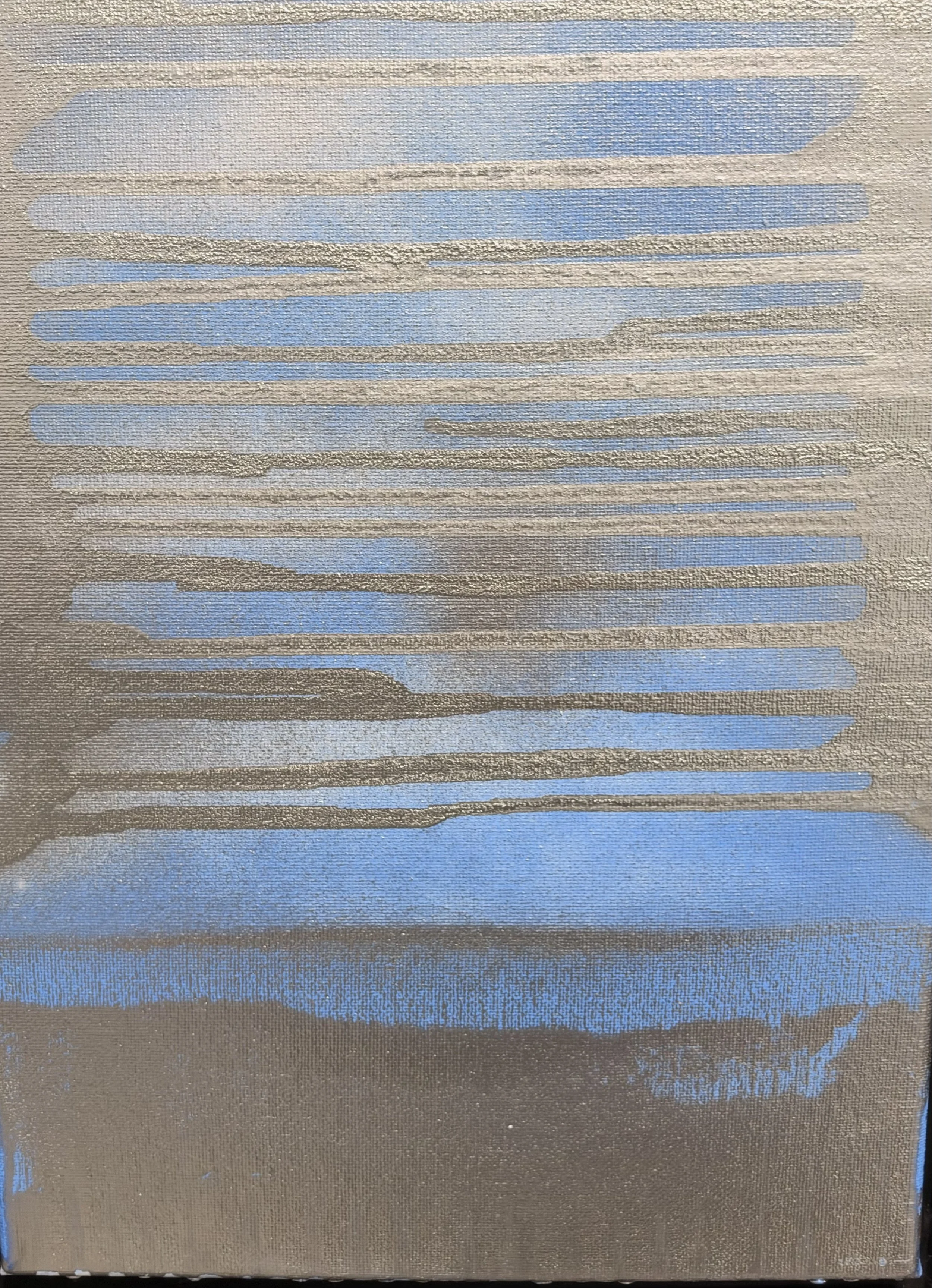 FOGGY LINED CLOUDS
12 X 9  Mixed media on canvas $225