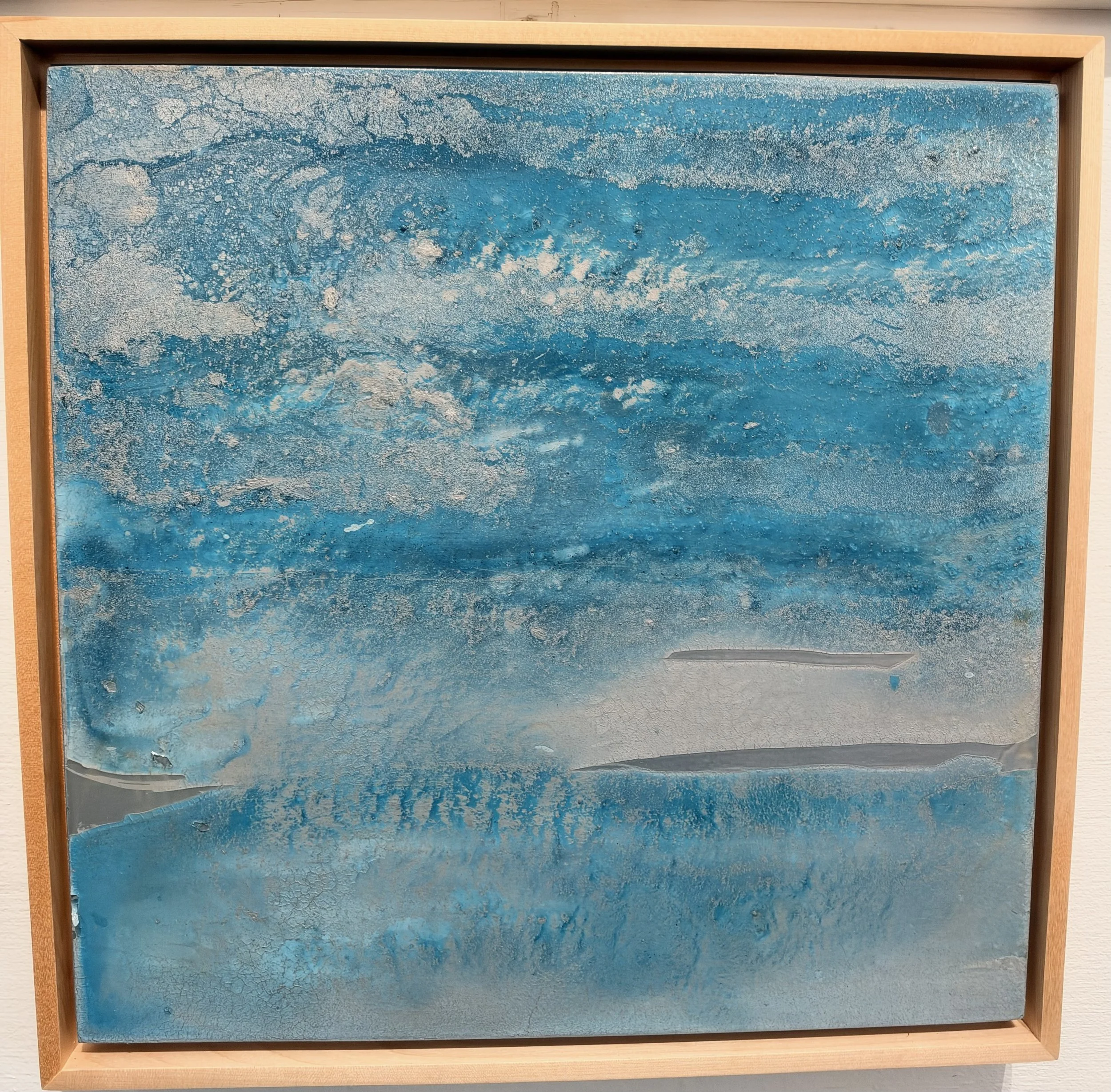SLIPS OF SILVER
12 x 12 Mixed media on panel $275