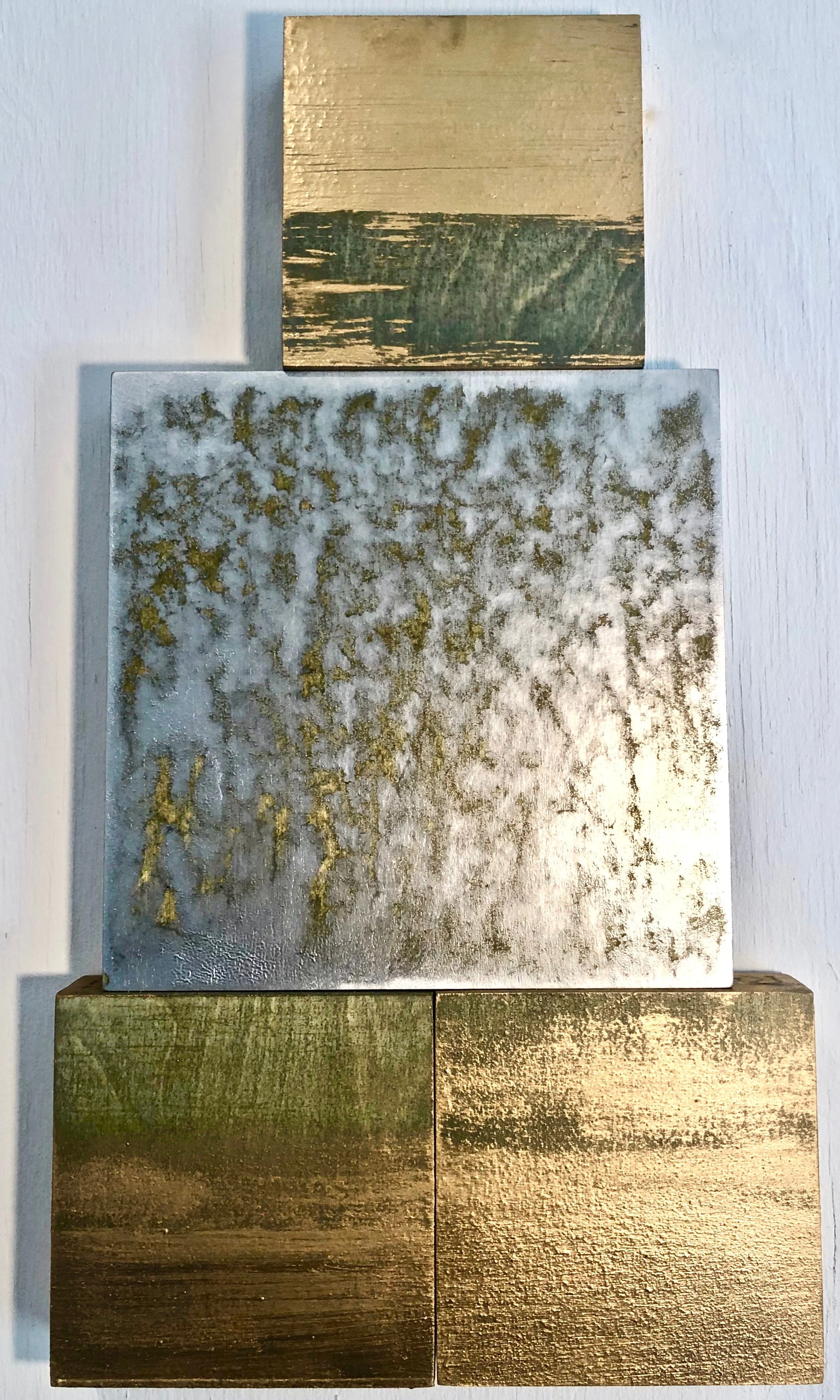 GOLDEN HOUR/MOONLIGHT
22 x 12 Three cradled panels Oil  $975