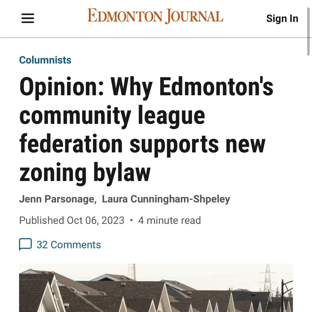 The EFCL Supports the new zoning bylaw