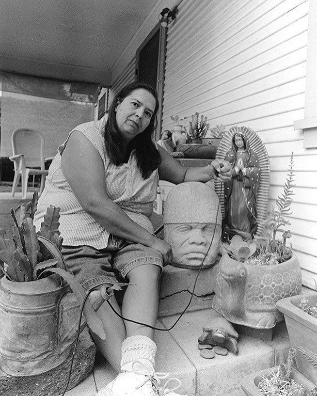 Four years ago, we lost Laura. 

There isn't a day that we don't forget about you and what you did for the history of photography. 

Here is a unpublished image from Laura&rsquo;s archive. Self-portrait in front of her house with items from her garde