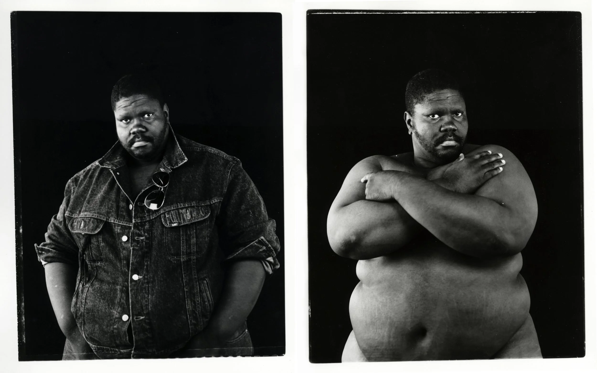 Clothed/Unclothed #4, 1990, Two Gelatin silver prints, 20 x 16 in. each