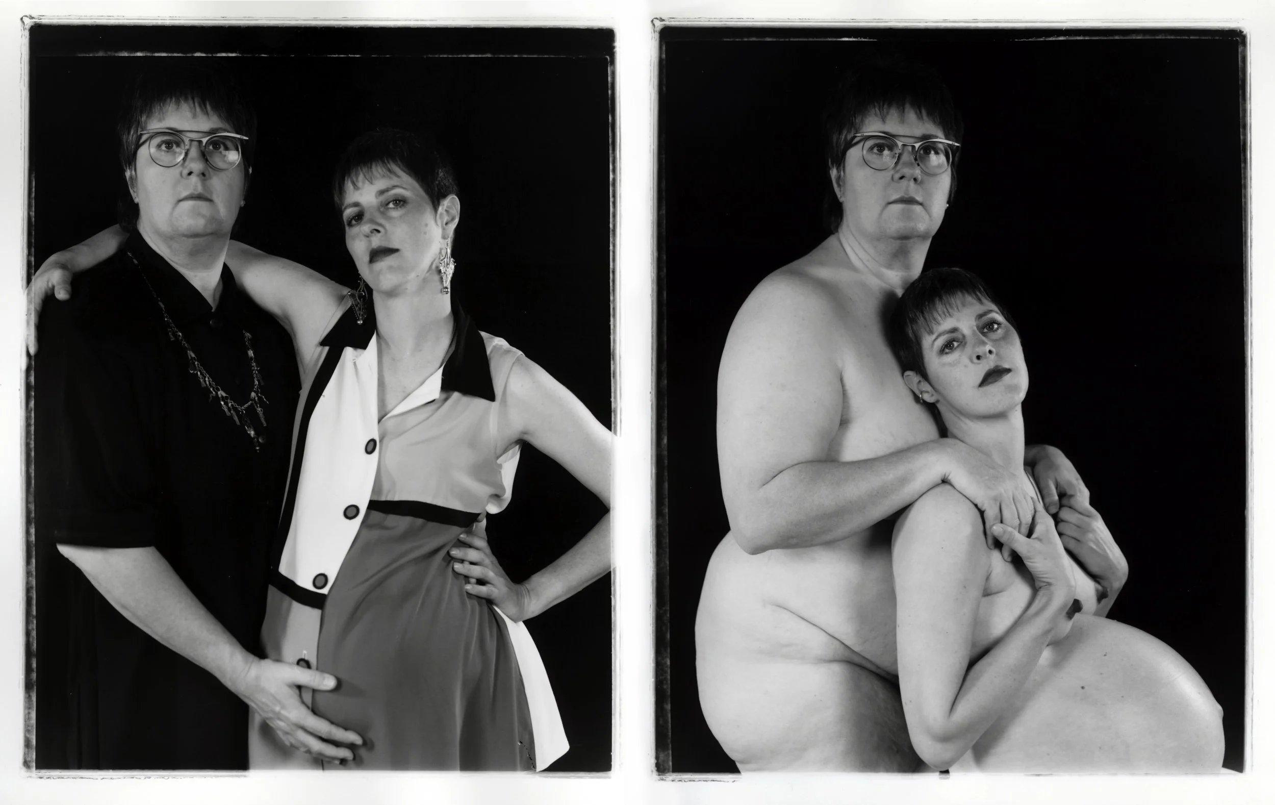 Clothed/Unclothed #30, 1994, Two Gelatin silver prints, 20 x 16 in. each