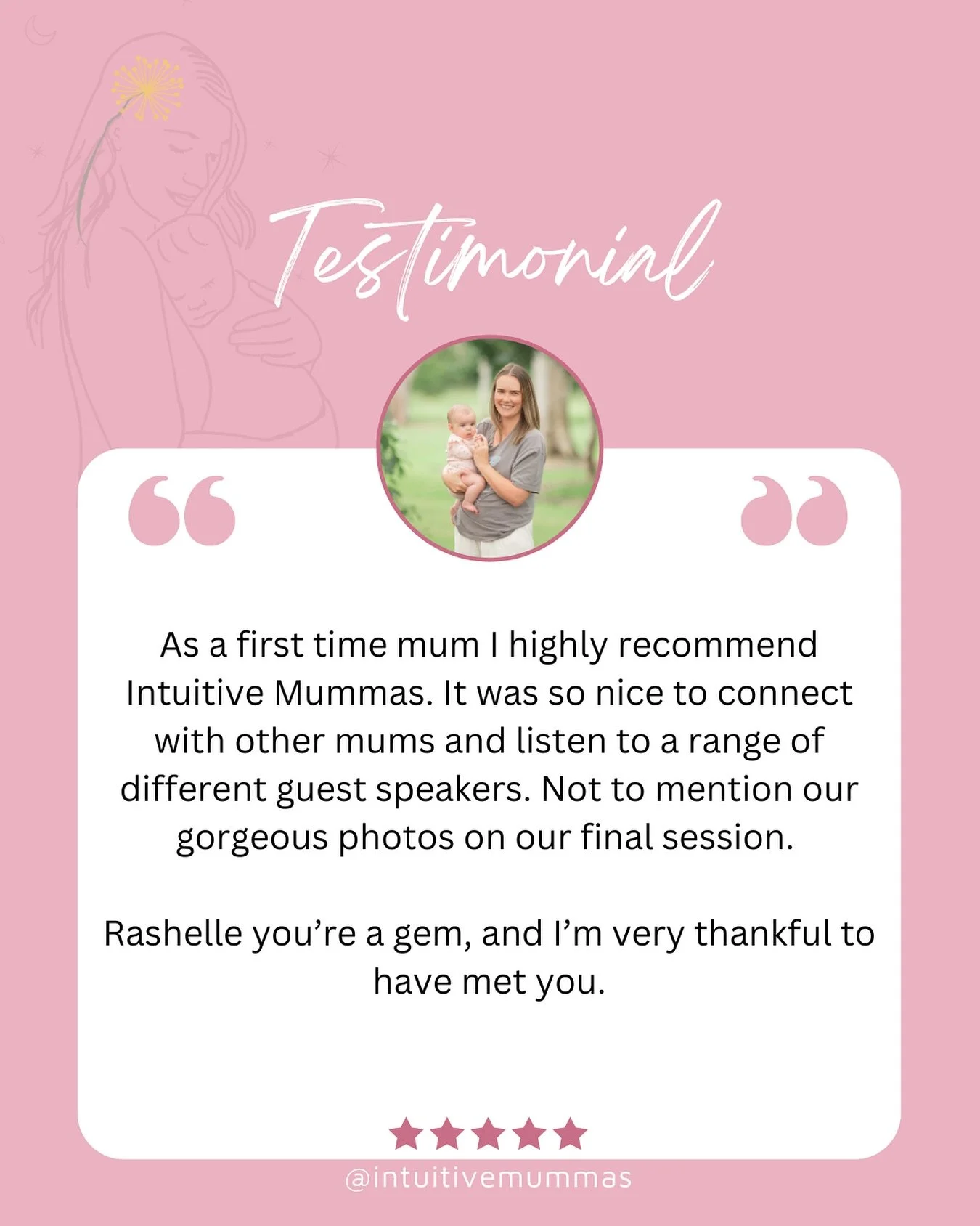 ✨ _&rdquo;From connection to confidence...&rdquo;_ 💛

Becoming a mum for the first time can feel overwhelming &mdash; but you don&rsquo;t have to do it alone. Just like this beautiful mama shared, **Intuitive Mummas** is all about support, real conn