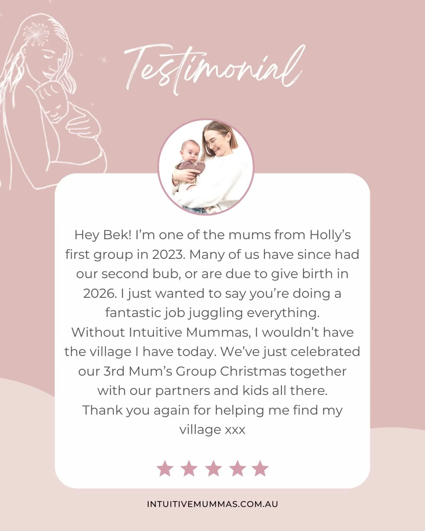 This is why we do what we do. This is the vision I had for Intuitive Mummas from the very beginning, mums finding their people, staying connected long after group ends, watching babies grow into toddlers, and still showing up for one another through 
