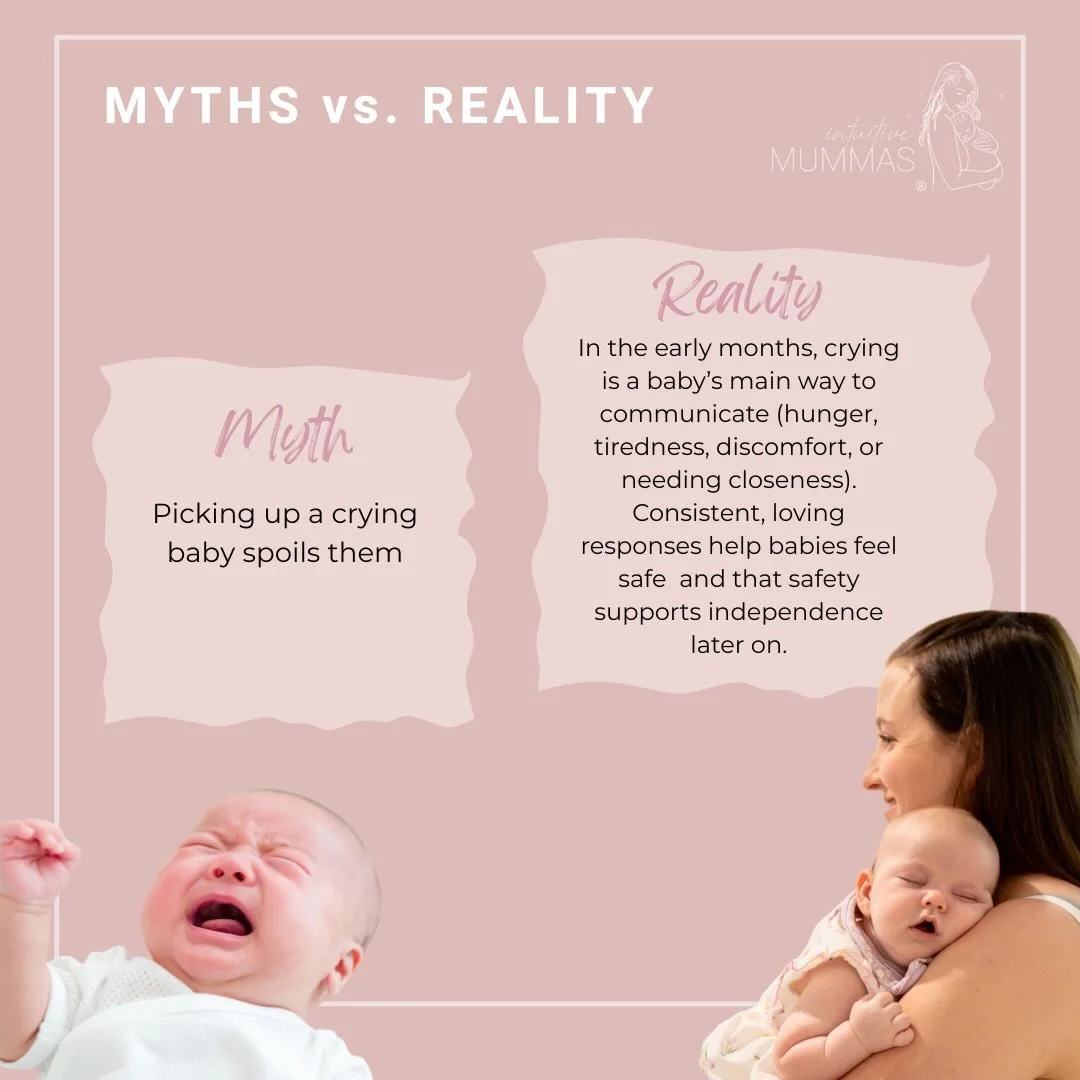 Motherhood is heavy enough without myths whispering that you&rsquo;re doing it wrong.

You can hold your baby.
You can rest.
You can respond.
You can be human.

Secure attachment doesn&rsquo;t come from perfection &mdash; it comes from being present 