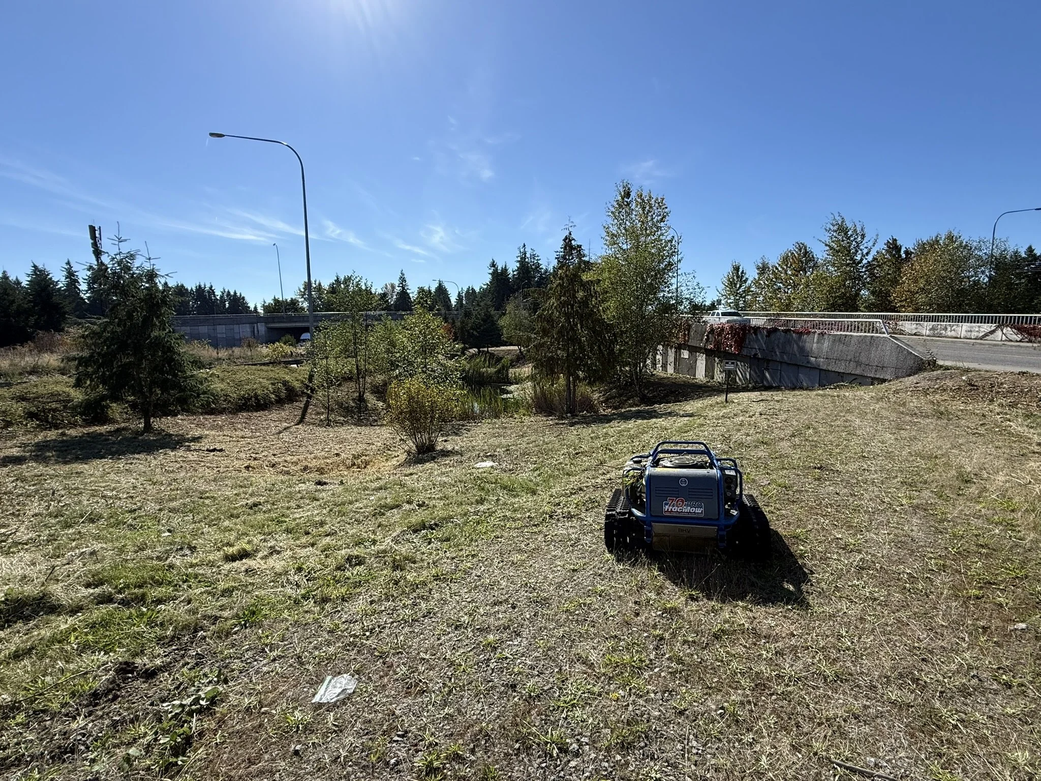 South Everett Park & Ride after stormwater facility restoration