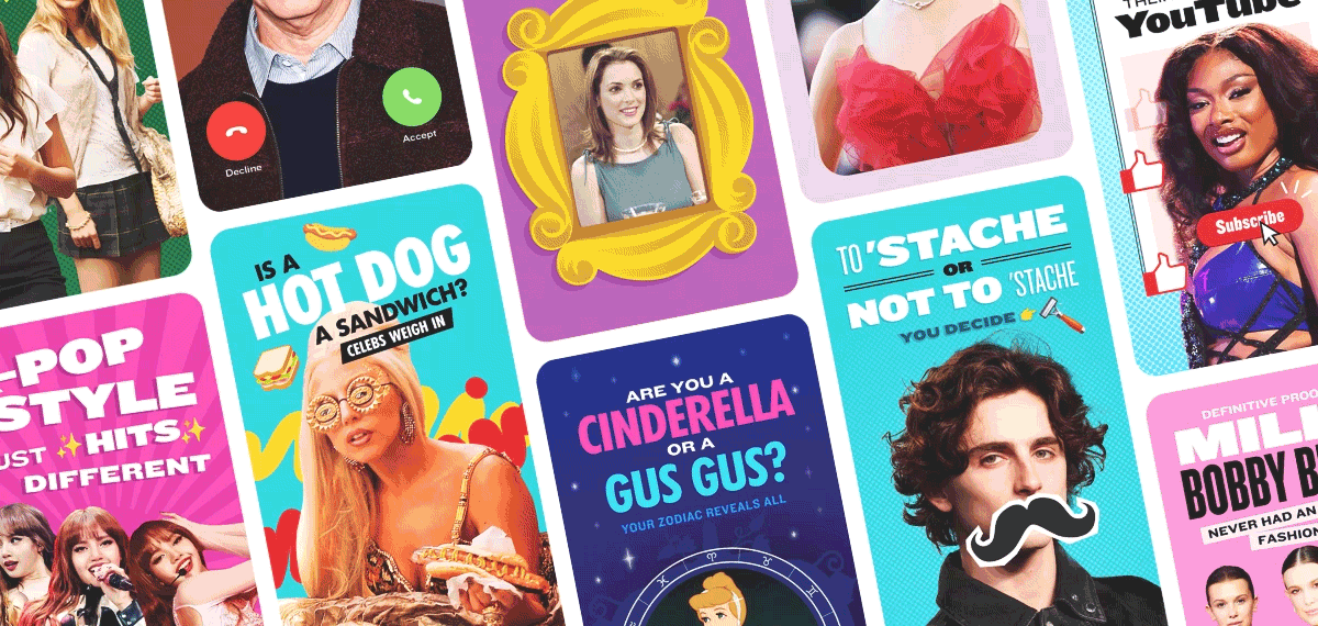 Compilation of custom covers with striking visuals for People app