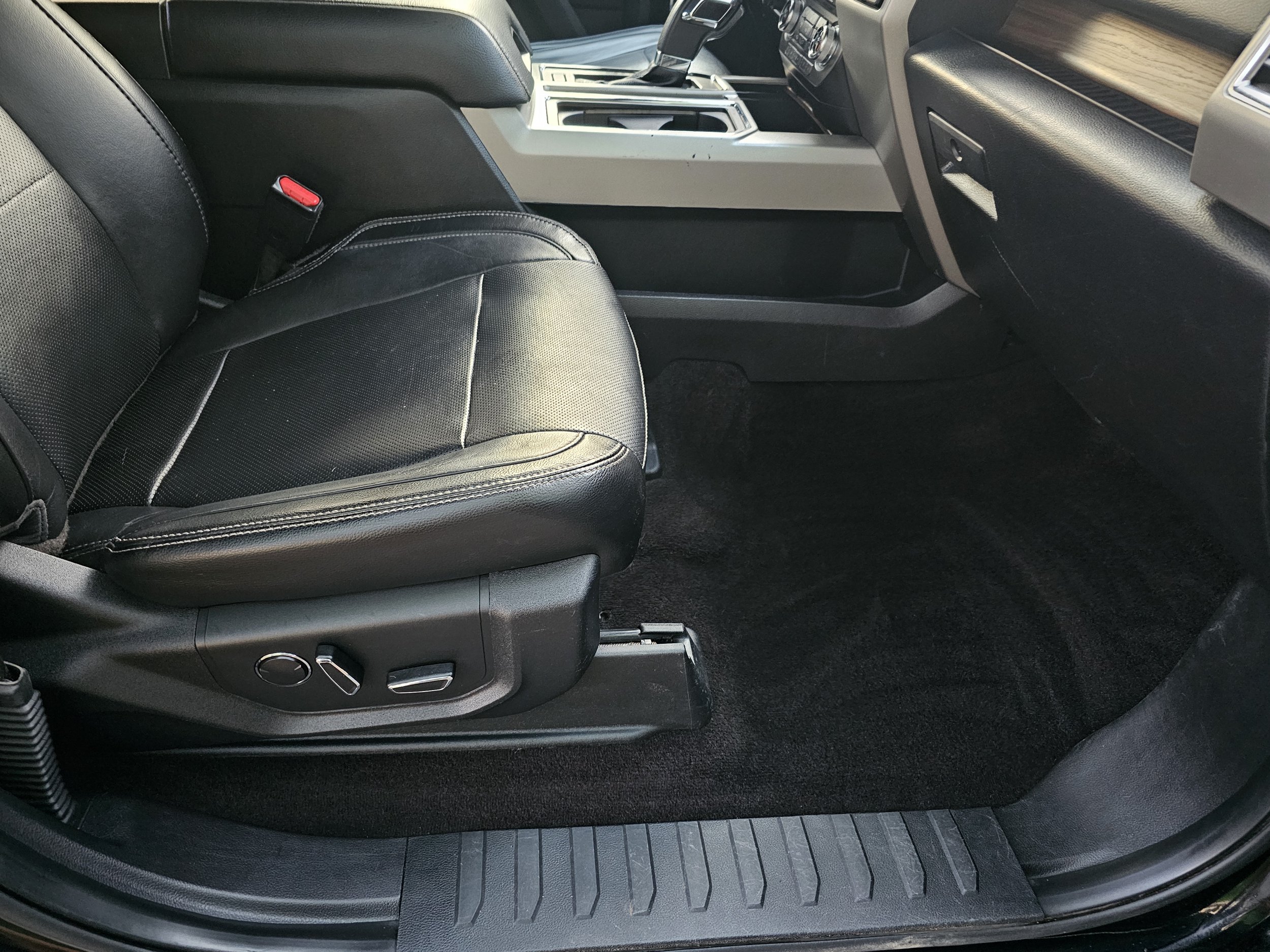 Fully cleaned carpet floor