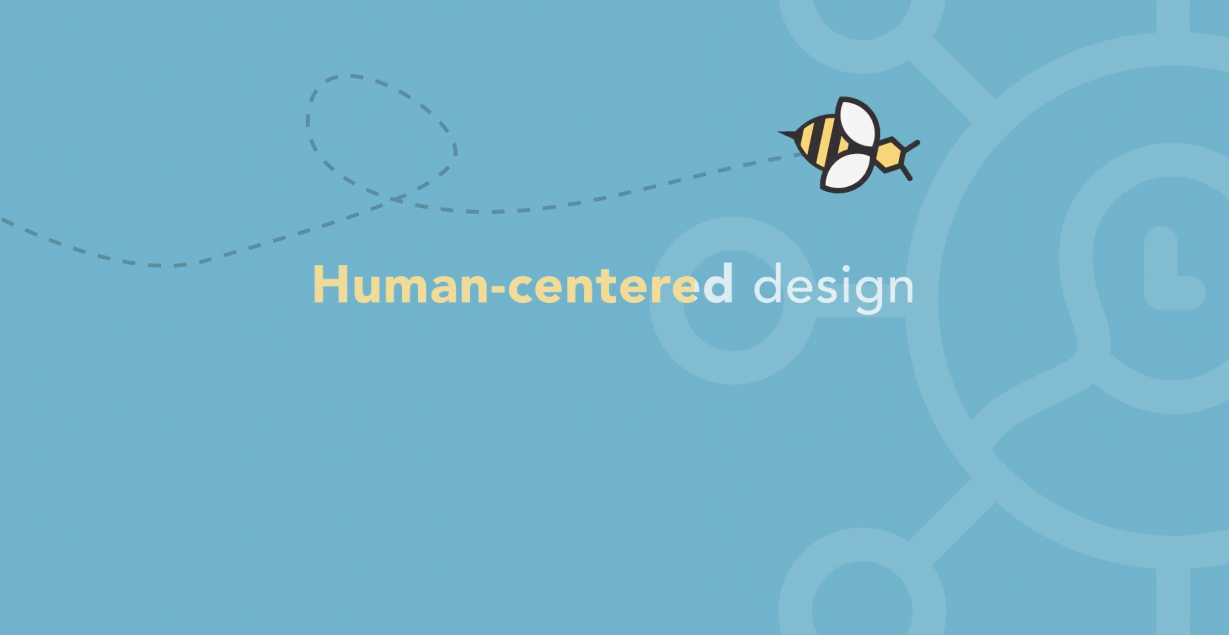Bee motif featuring other design/motion elements