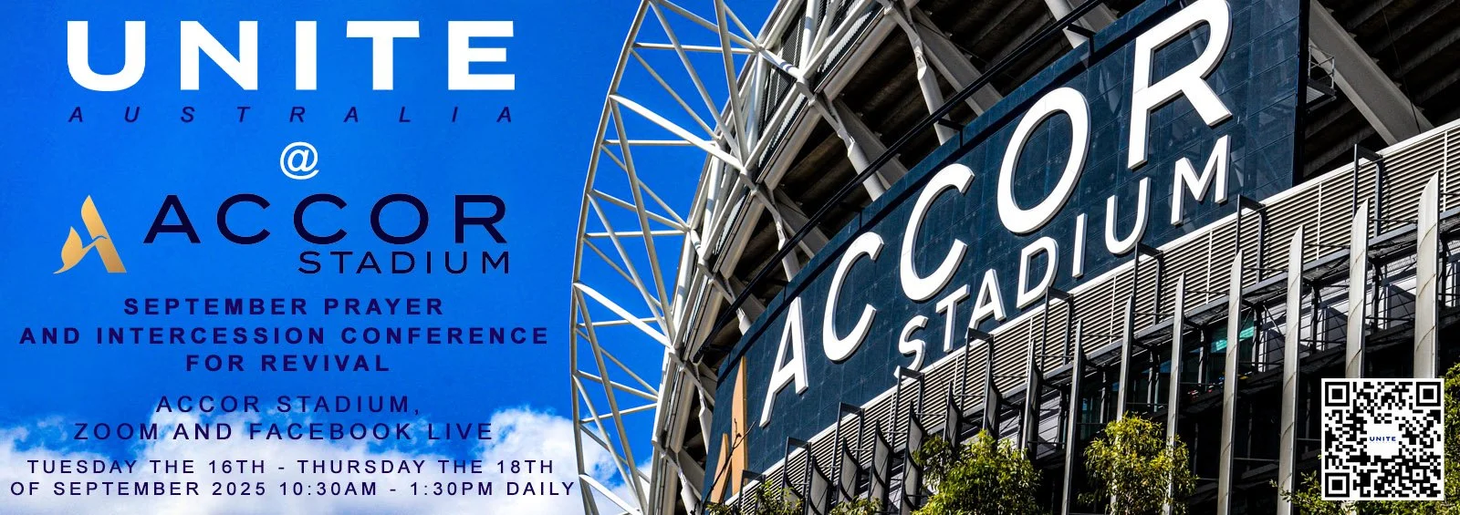 UNITE AUSTRALIA SEPTEMBER PRAYER AND INTERCESSION CONFERENCE FOR REVIVAL @ ACCOR SATDIUM