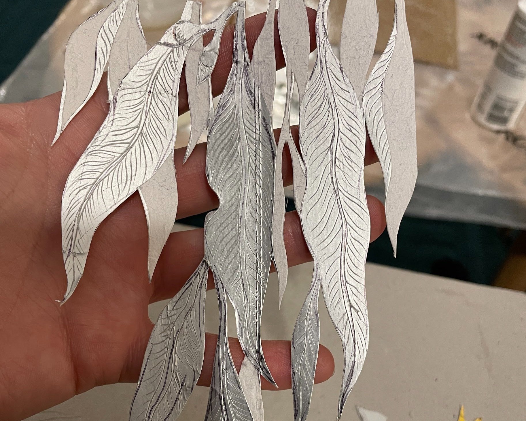 Eucalyptus leaves with UHT carton