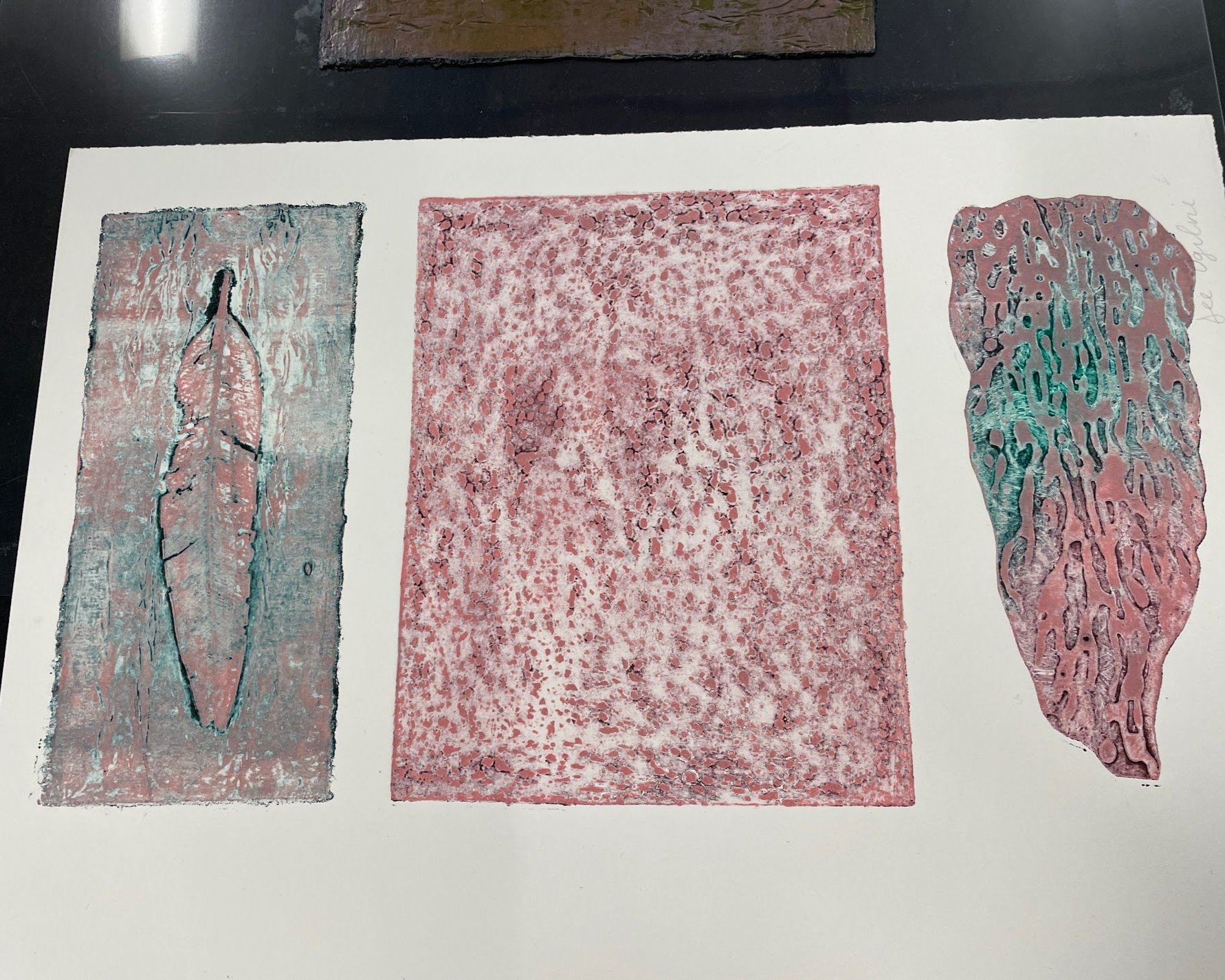 Ghost/relief print