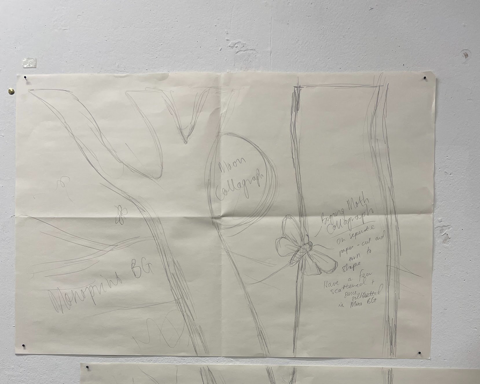 1/2 Composition for final collagraphs