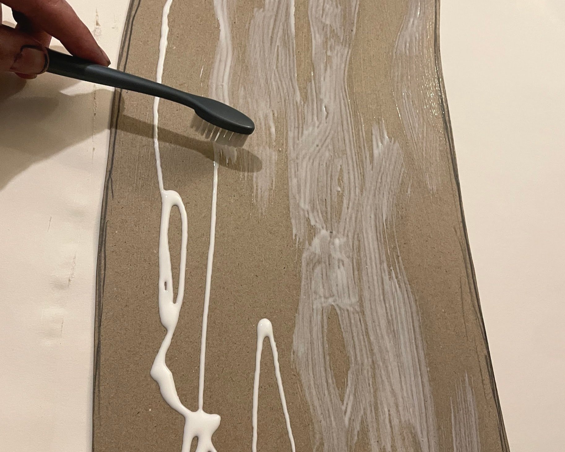 Glue painting