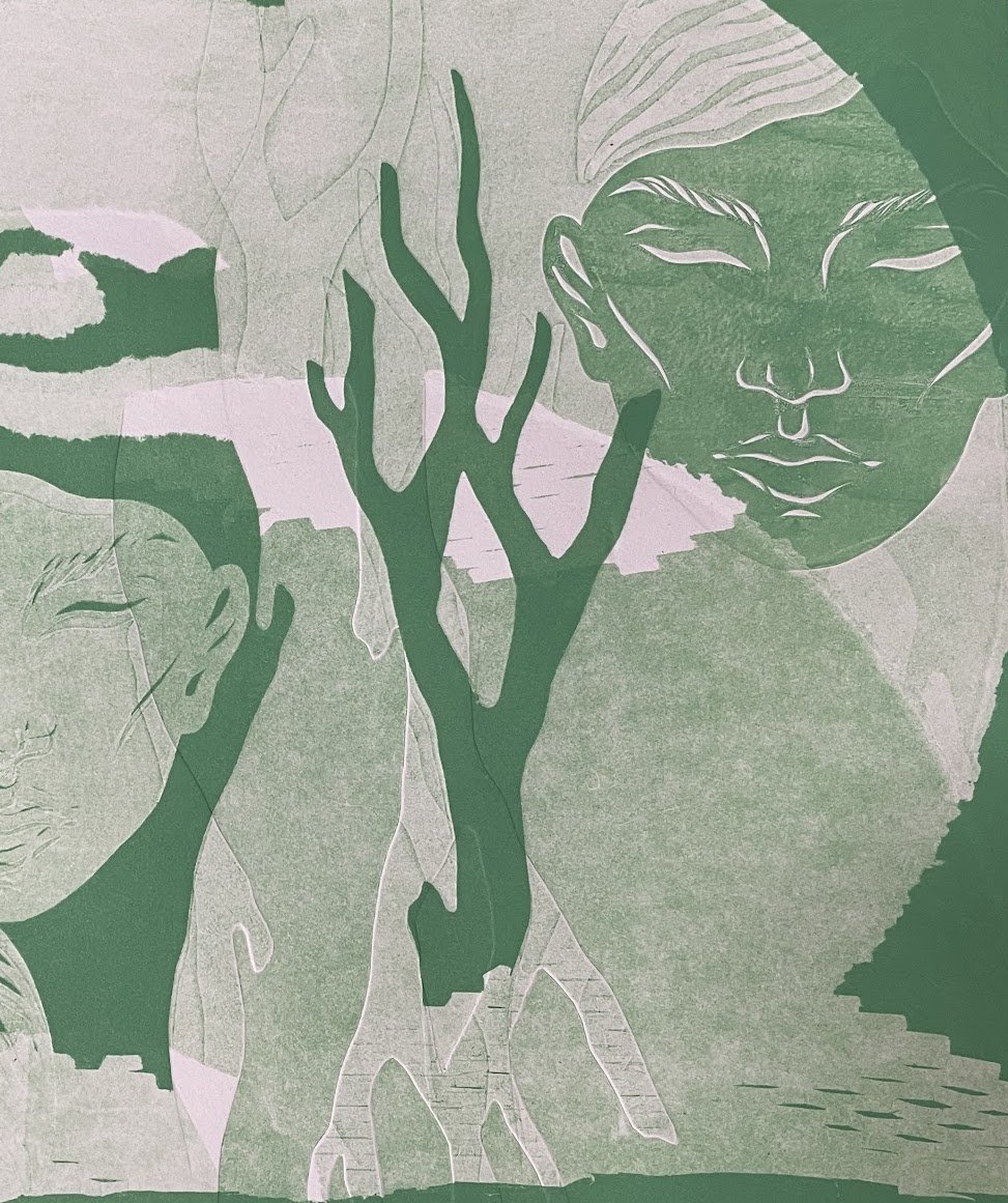 2 Monoprint: Creating initial stencils for experimentation
