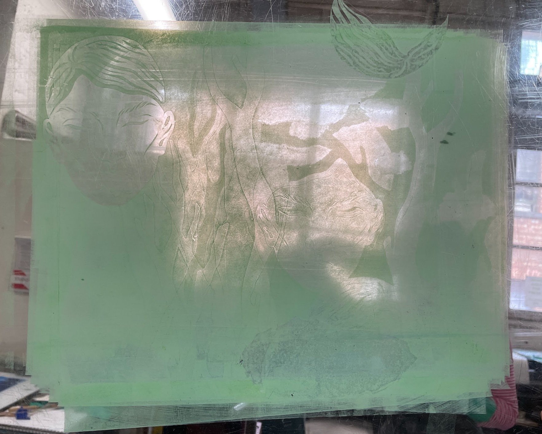 Looking at ghosts on my plate