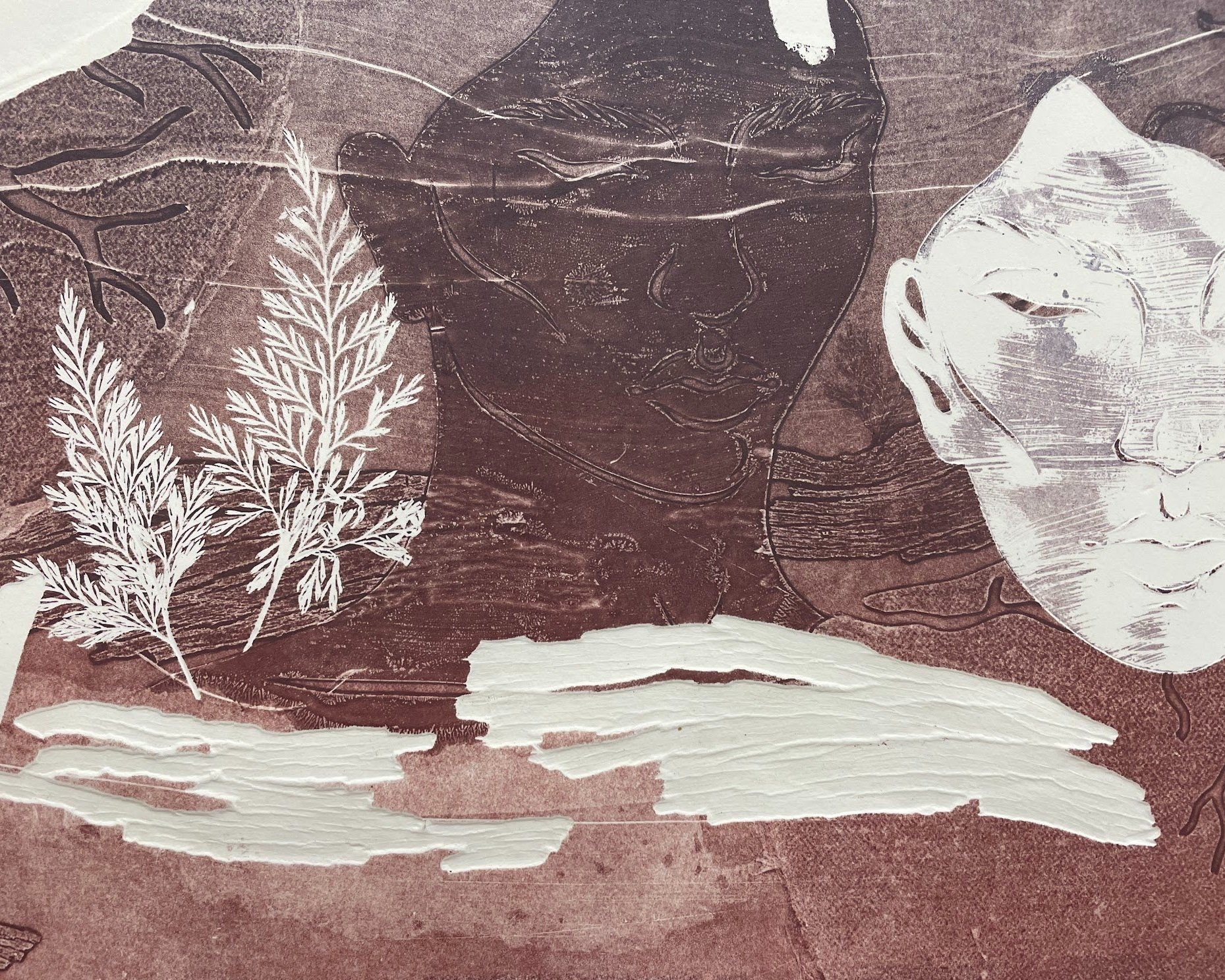 Blind emboss and ghost printing the happy accident