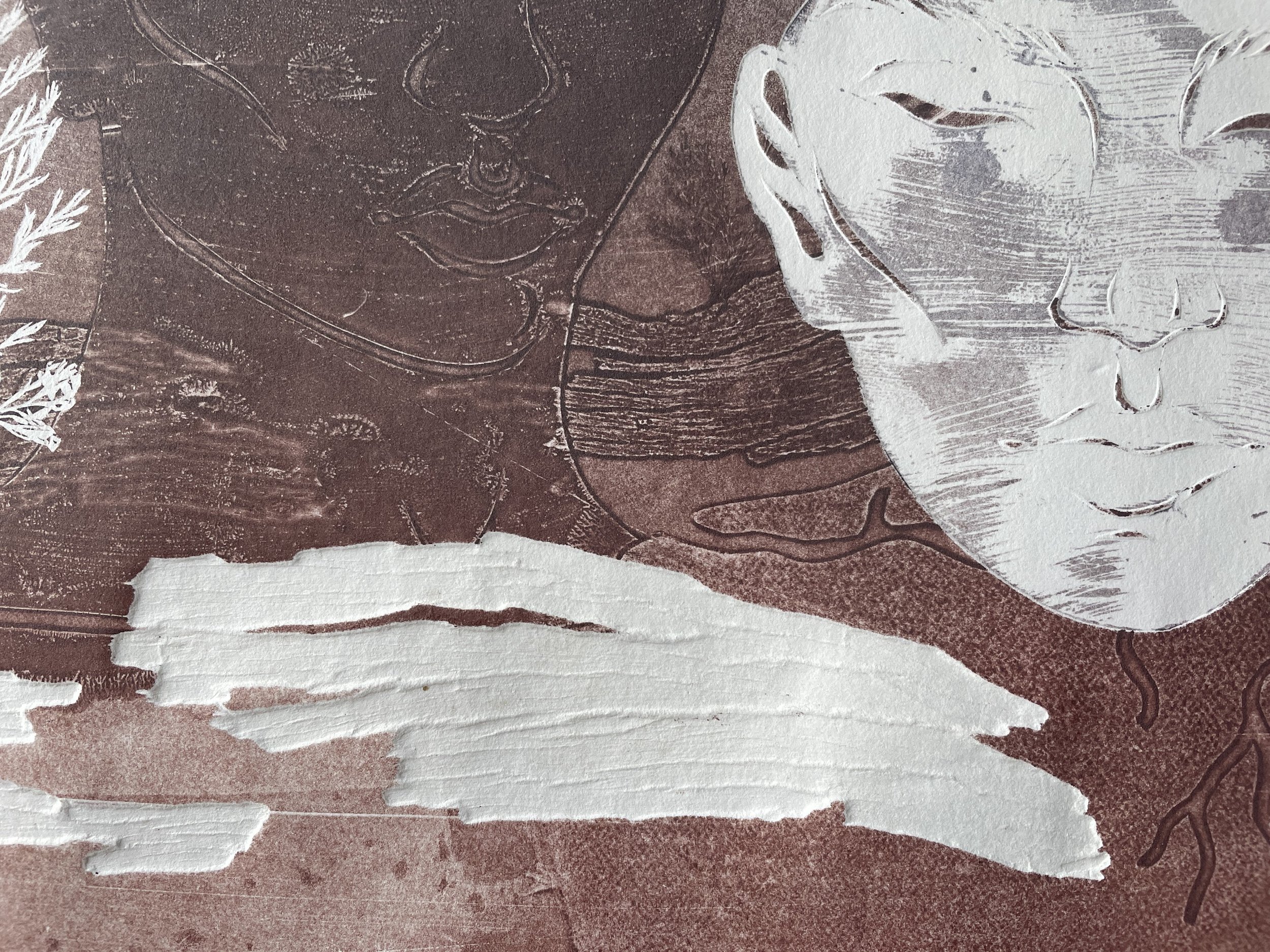 (Detail) Untitled III 2023, Monoprint