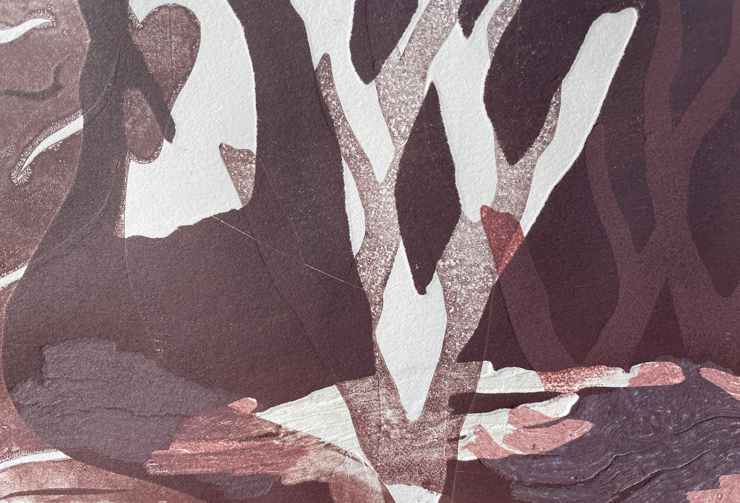 (Detail) Untitled II 2023, Monoprint