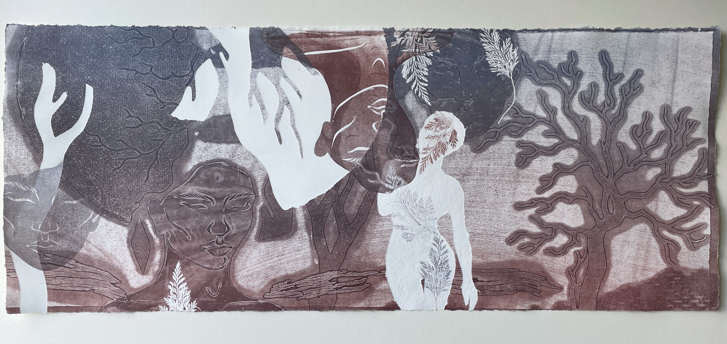 Untitled I 2023, Monoprint on 250 gsm rag paper