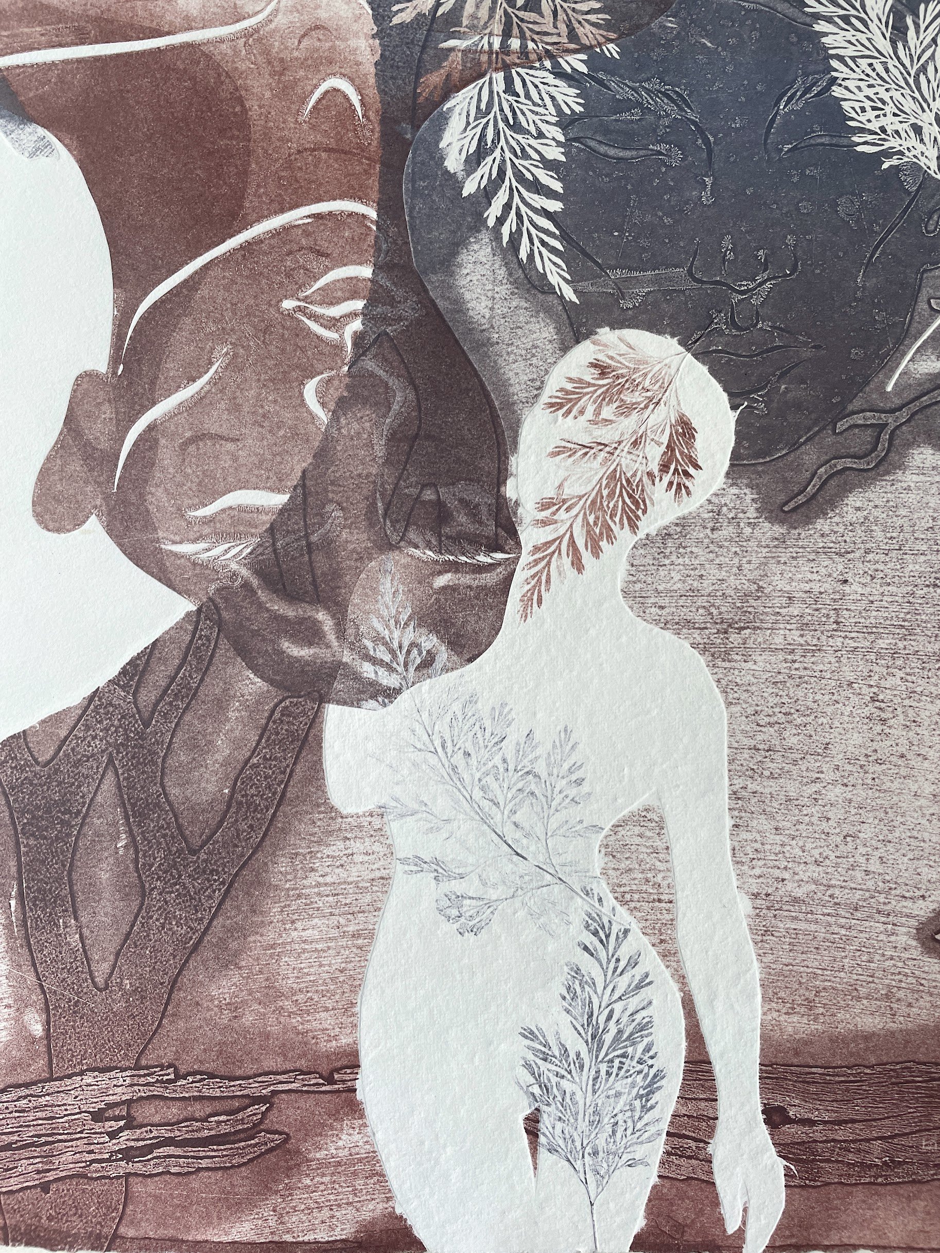 (Detail) Untitled I 2023, Monoprint