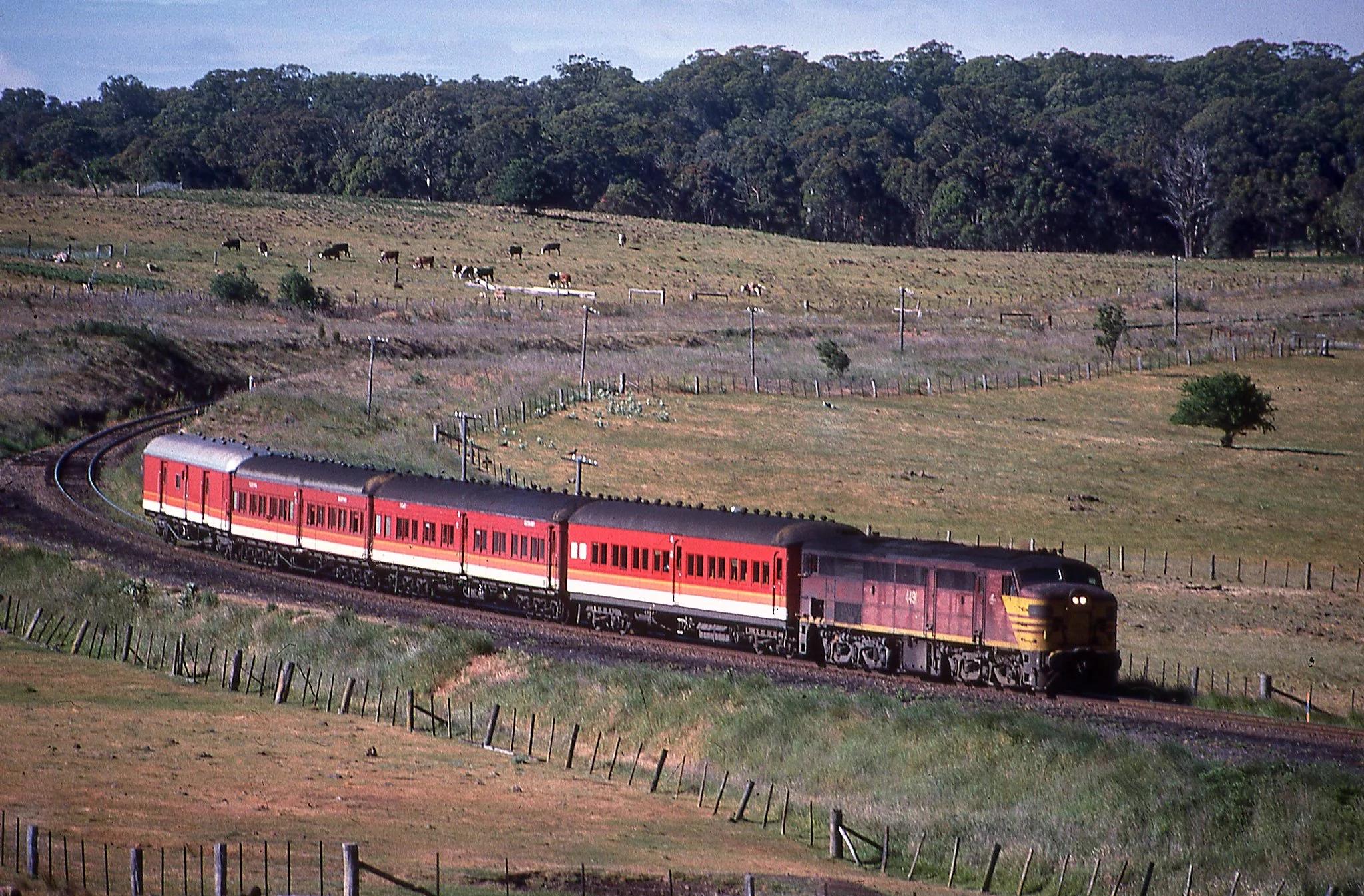 4491 North Mail bound for Tenterfield. November 1988