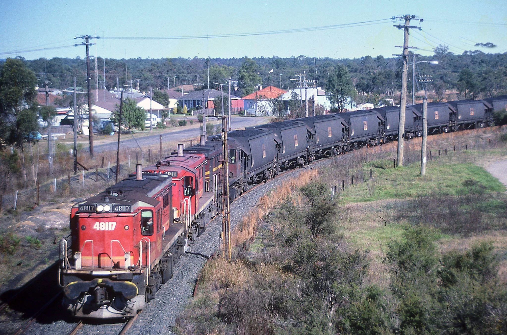 48117+4811+4807 loaded coal Weston. June 1986