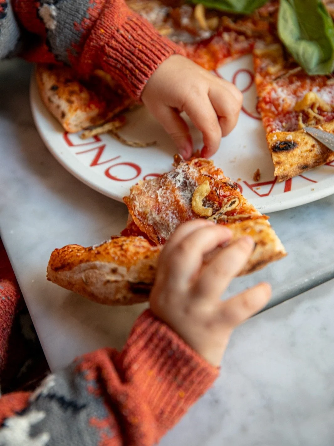 This is how it usually starts.
One slice, then another&hellip; and suddenly the box is empty.
.
.
 . 
#thepizzavagabond #pizzaamsterdam #italia