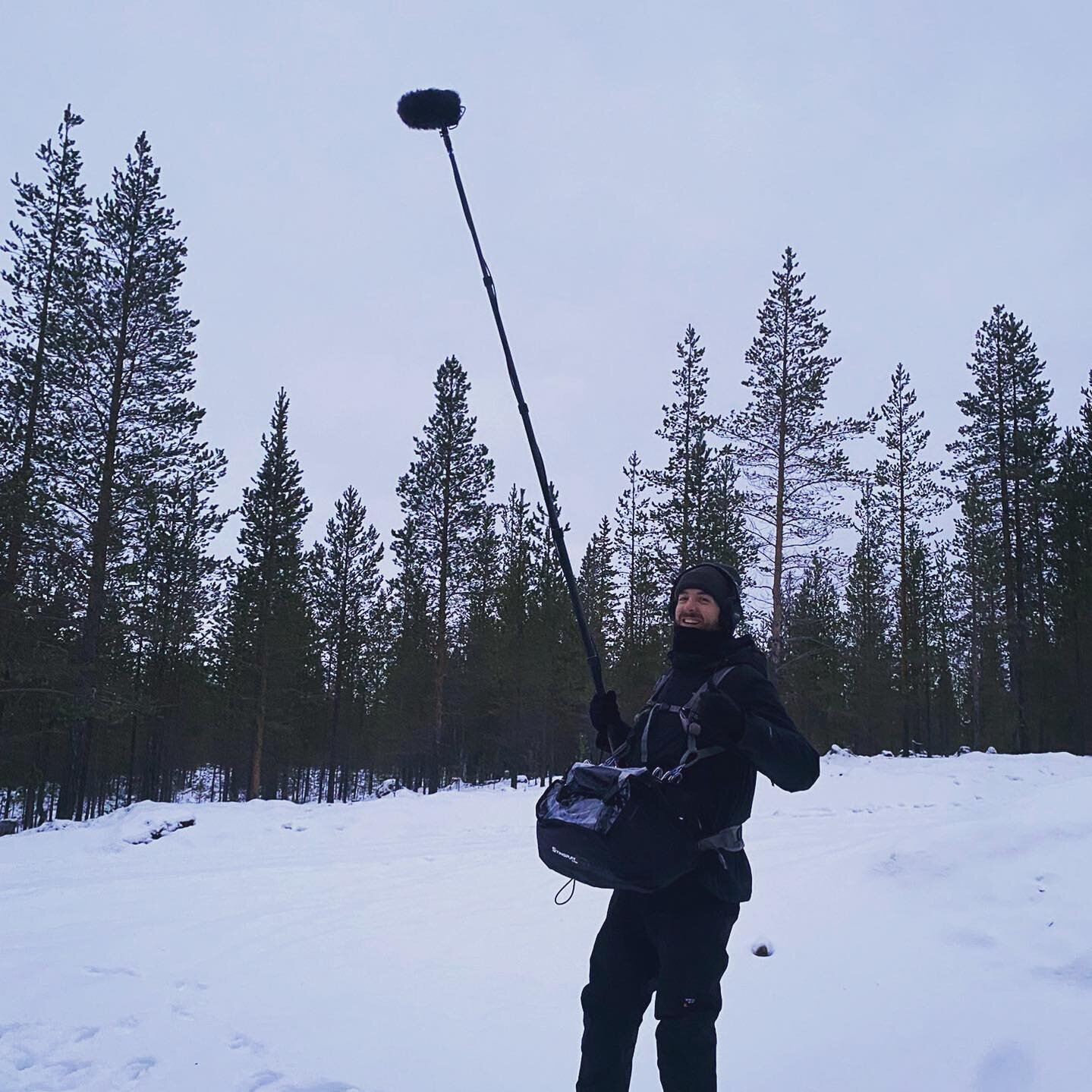 Het was heel mooi in Lapland. Groetjes #locationsound #soundmixer #teamklank #klankmannen