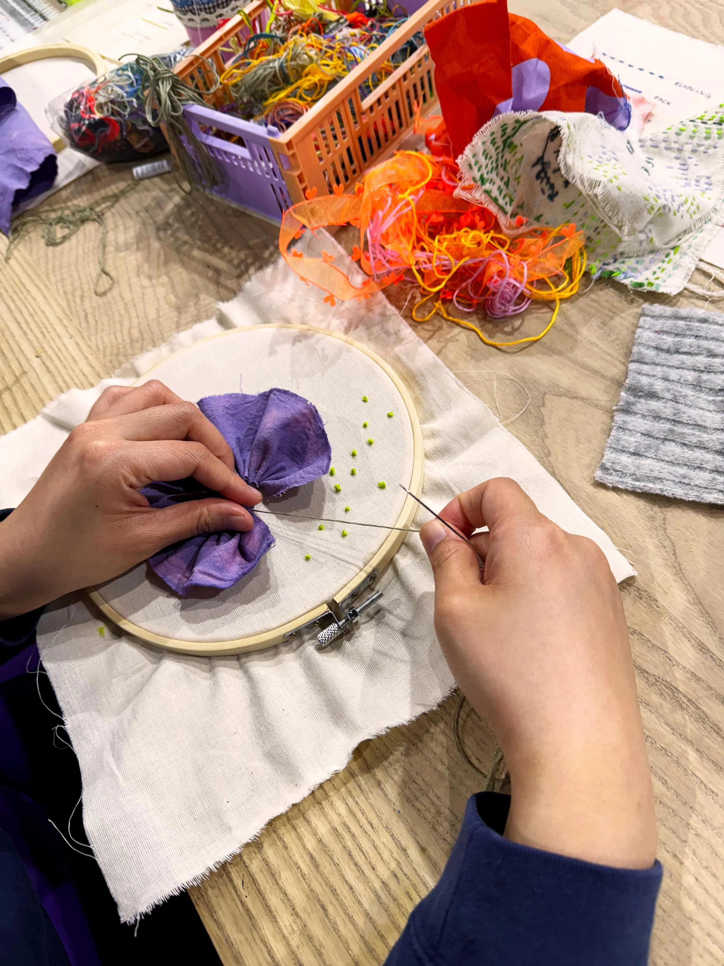 Queer Sip &amp; Stitch: Scrap Textile Collage Workshop
