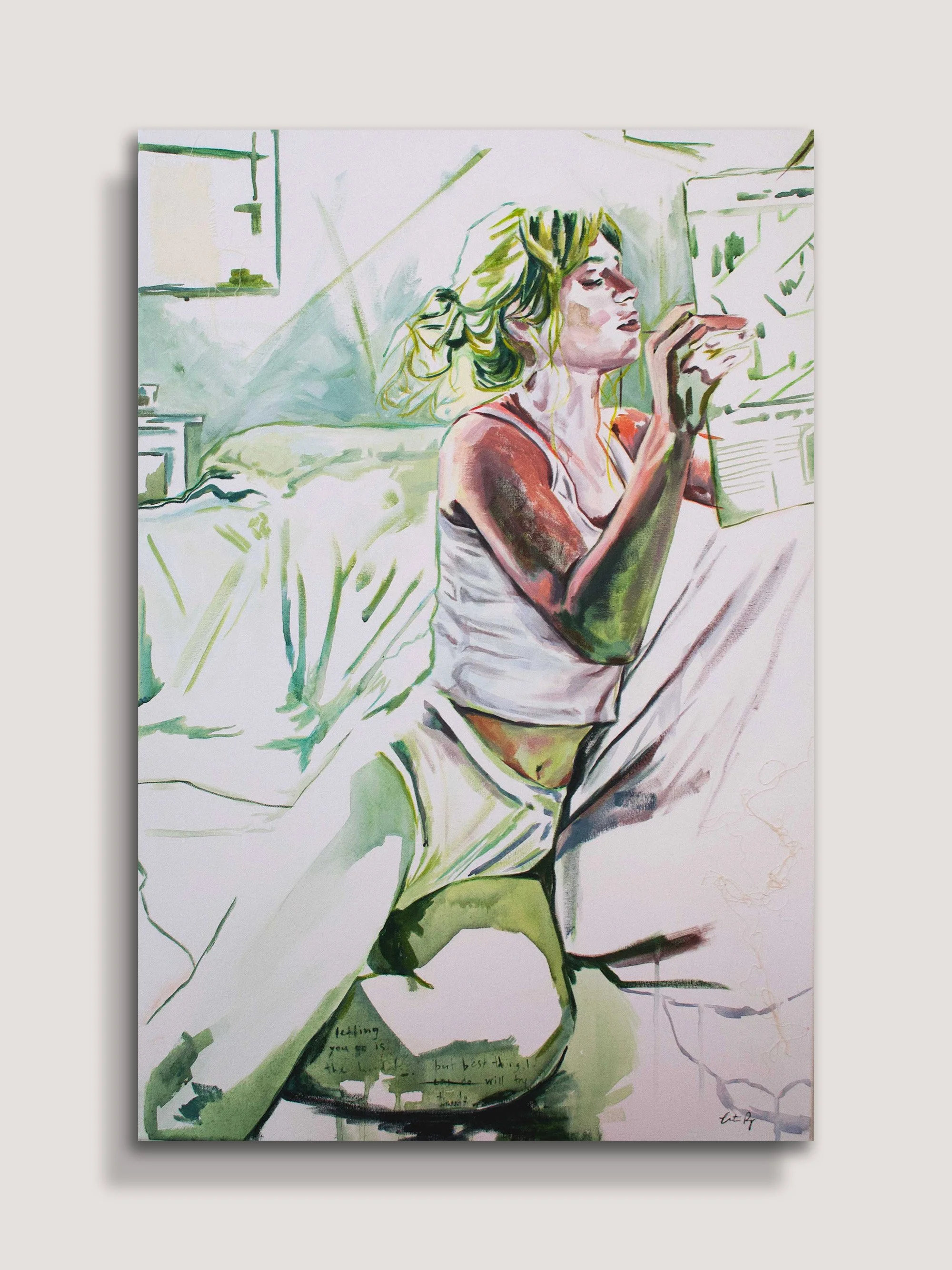 What Did You Expect: Acrylic Mixed Media Painting