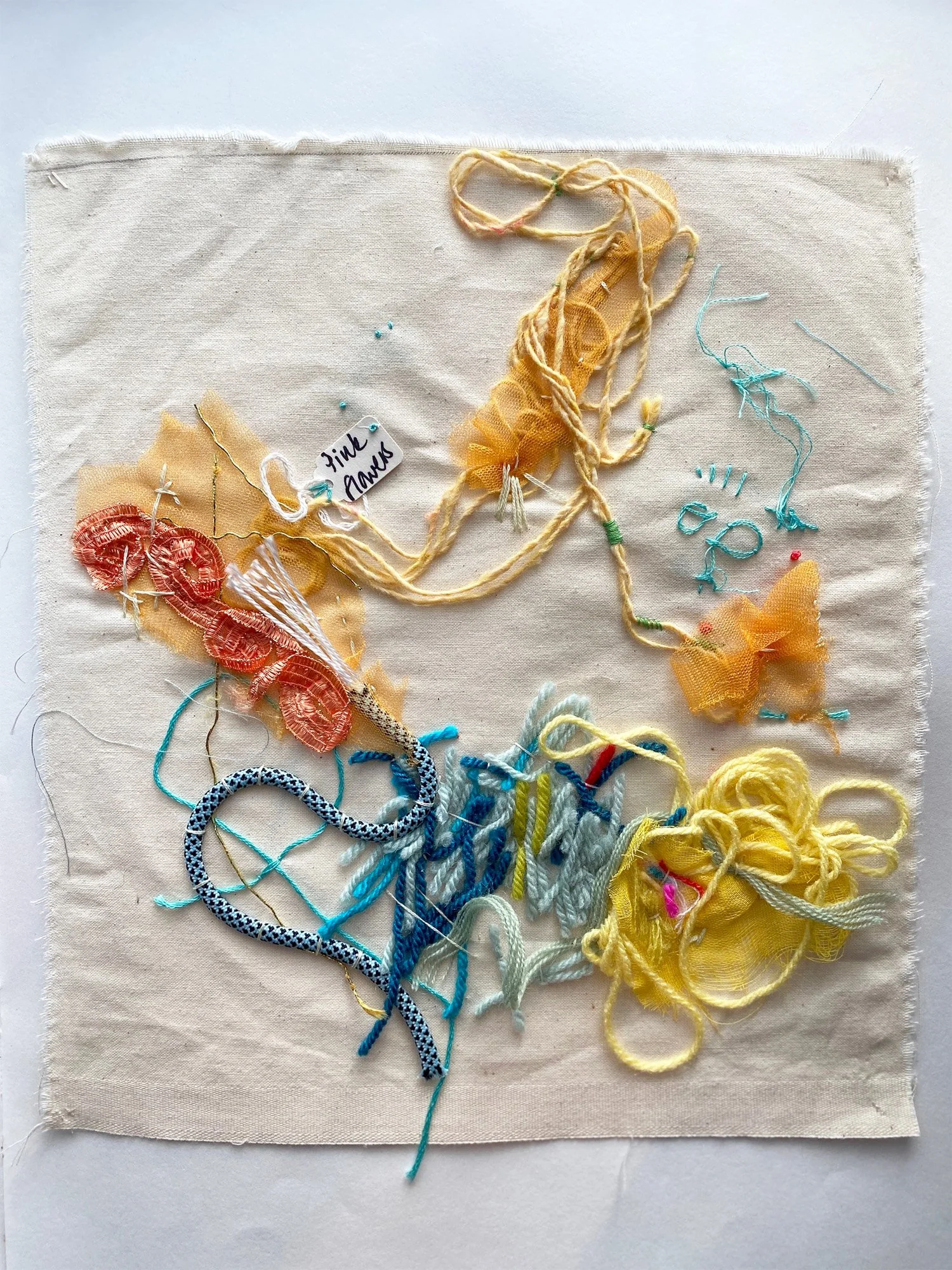 Sip and Stitch: Scrap Textile Collage Workshop