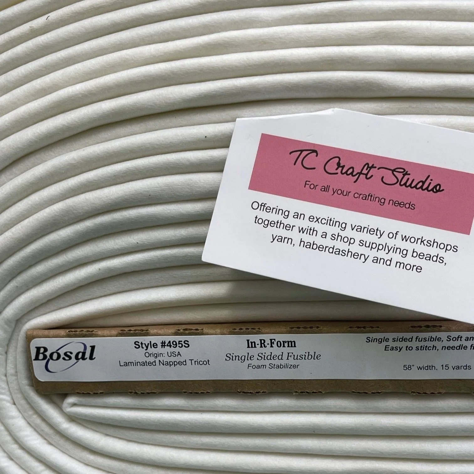 Bosal In R form single sided fusible foam stabiliser — TC Craft Studio