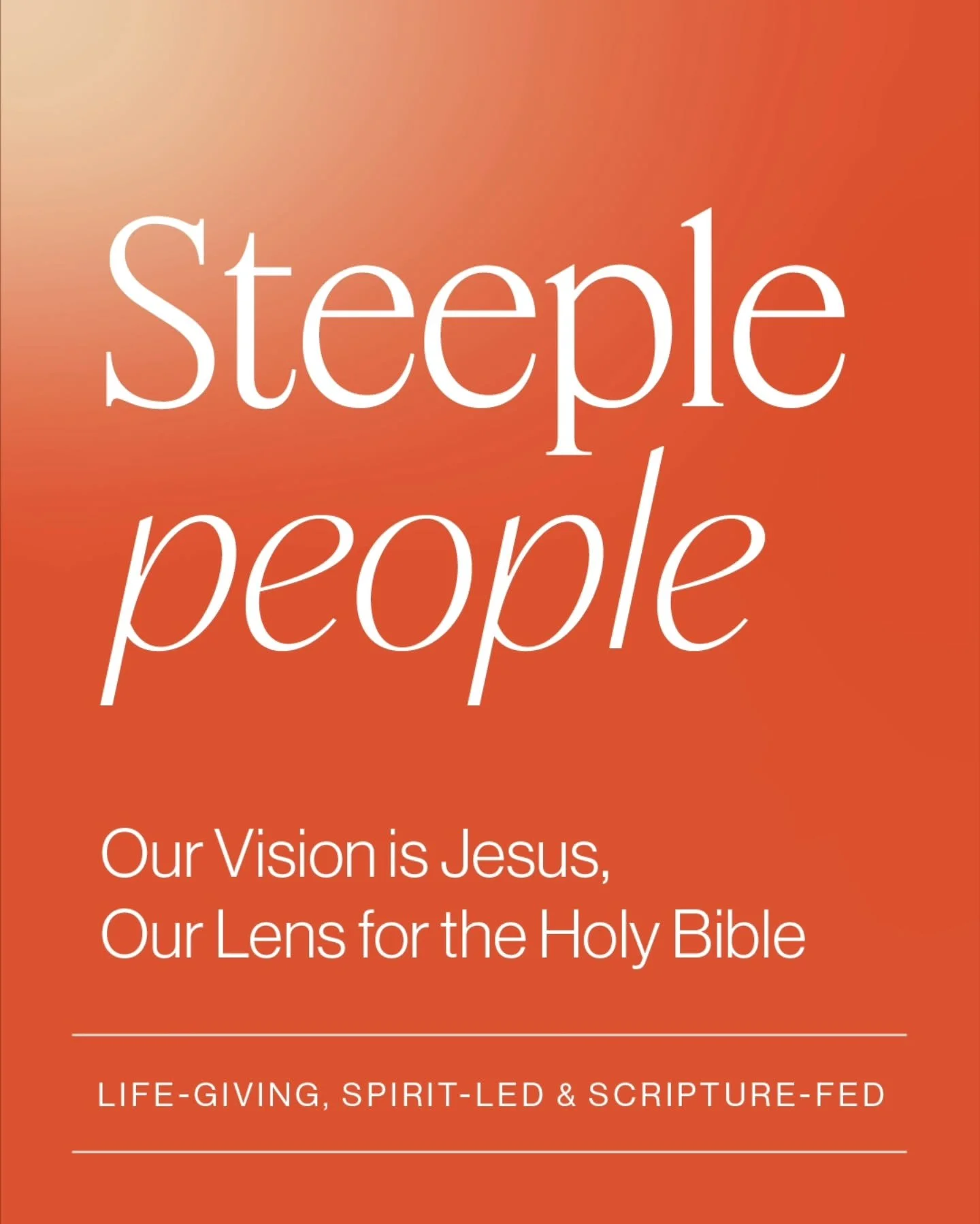 Steeple People: Part 3

Our vision is Jesus &ndash; the one through whom we see and understand everything. He is our lens for reading Scripture, for knowing God, and for living out our faith. 

This week, Mikaela led Table &amp; Testimony as we conti