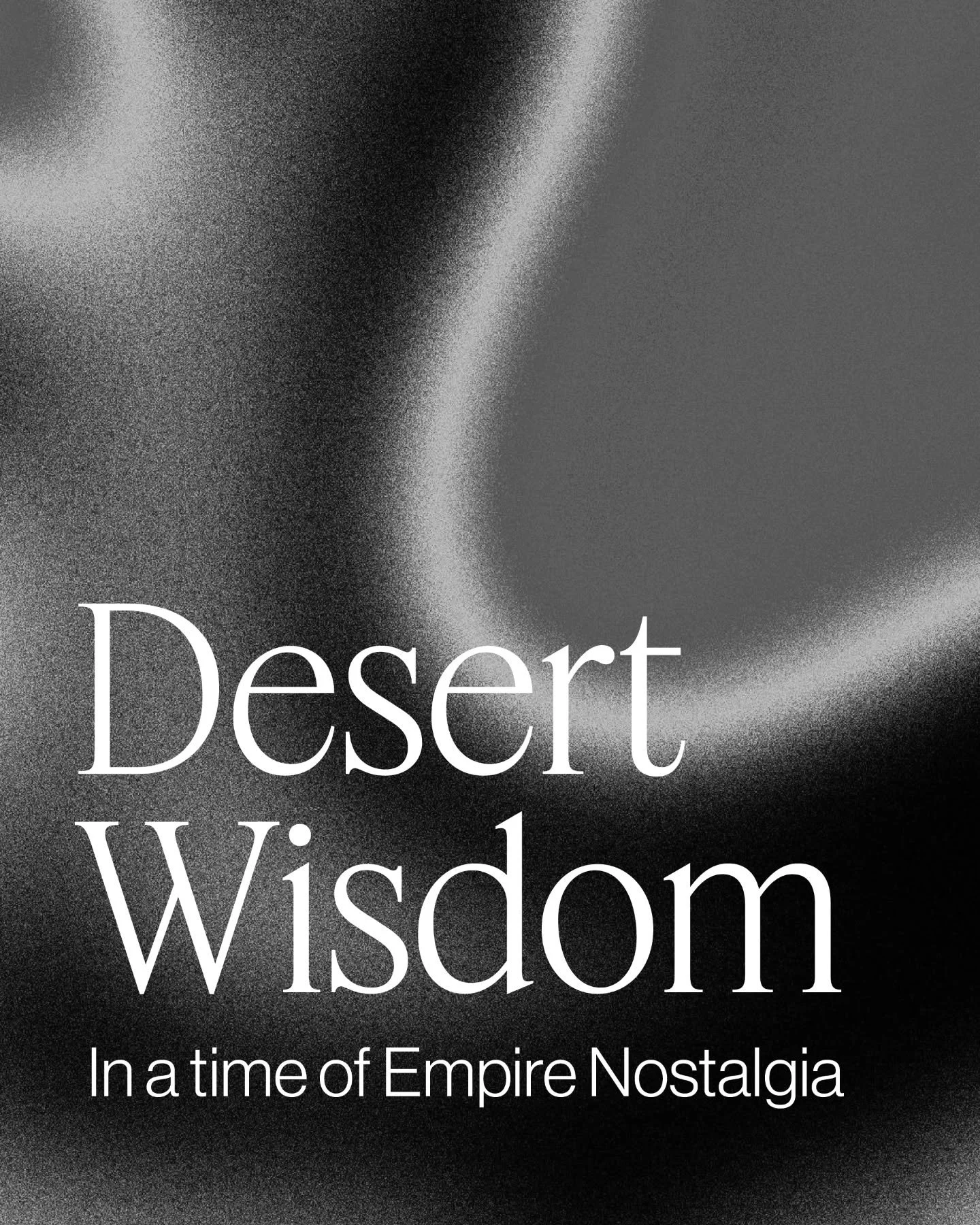 As we begin Lent, we&rsquo;re stepping into the desert with Jesus.

In a world longing for strength, control, and a return to &ldquo;better days,&rdquo; the desert fathers and mothers remind us: God&rsquo;s kingdom does not advance through domination