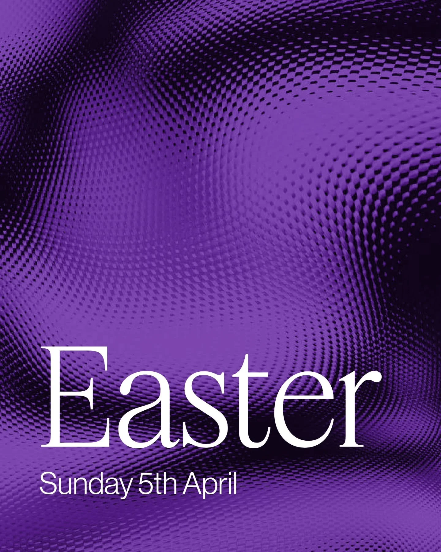 We&rsquo;d love for you to join us this Easter at Steeple.

Our Easter service will be held on Sunday 5th April, a really special time in the life of our church as we come together to reflect, remember, and celebrate the hope we have in Jesus.

We&rs