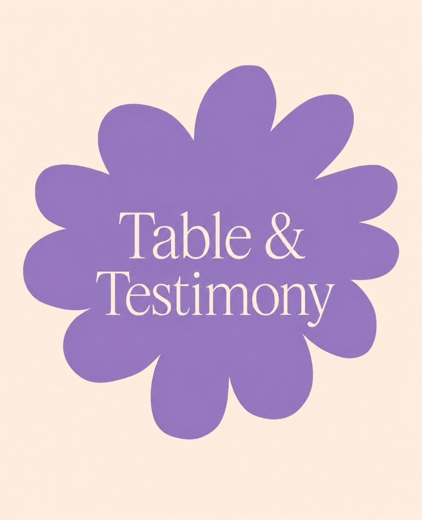 This Sunday is Table &amp; Testimony.

Over the past few months, many of you have shared thoughtful feedback about this rhythm, and we want to say thank you. We've been listening, reflecting, and making some adjustments along the way.

At its heart, 