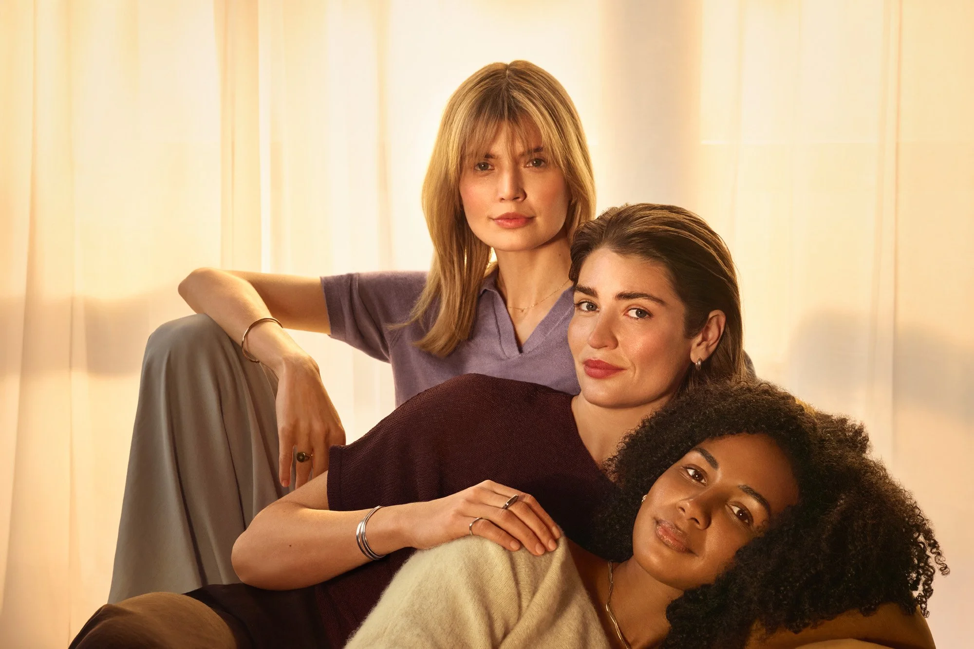 Philips Personal Care | a beauty shot of three women for ReAURA LED mask campaign