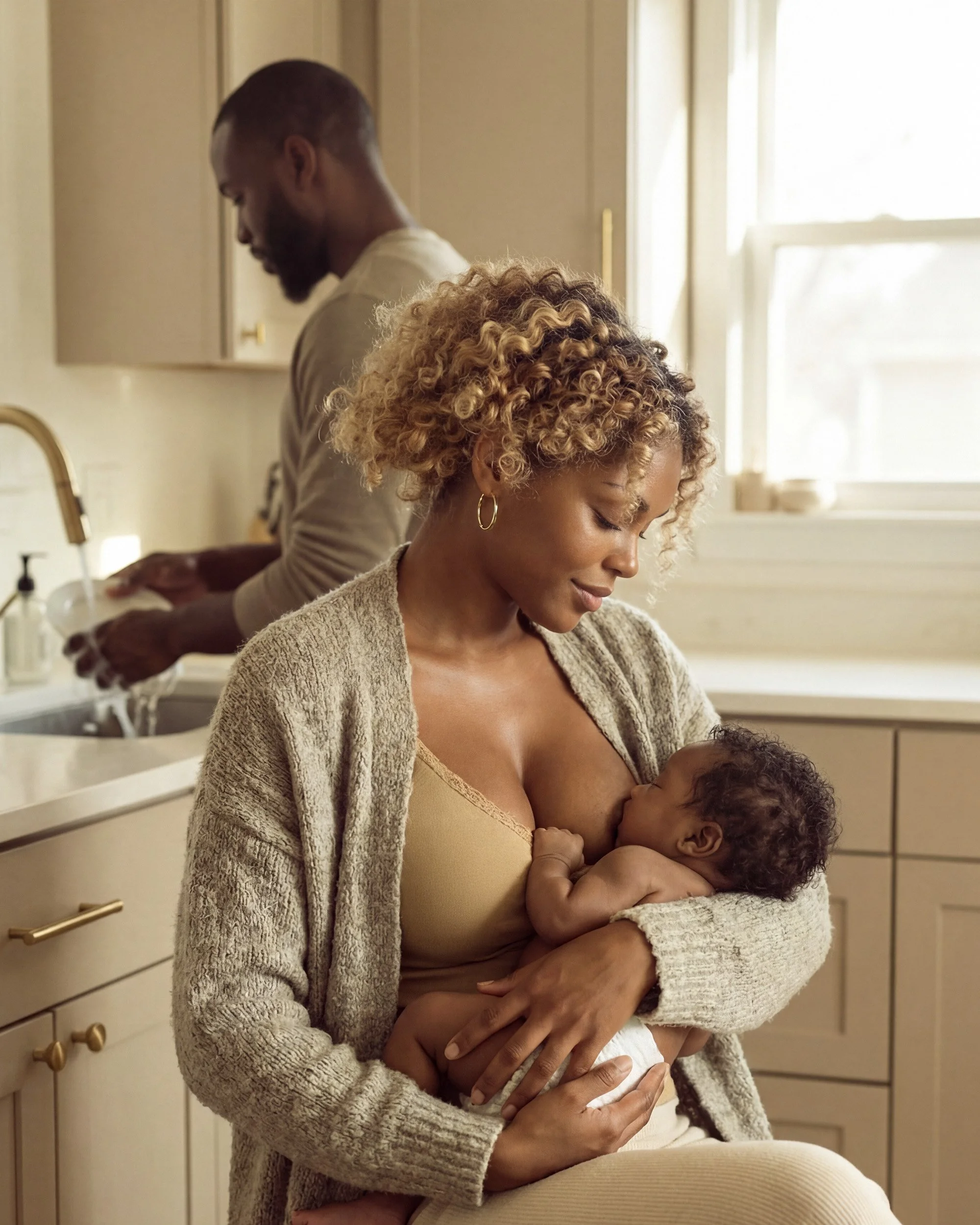 Synthography mother medium portait