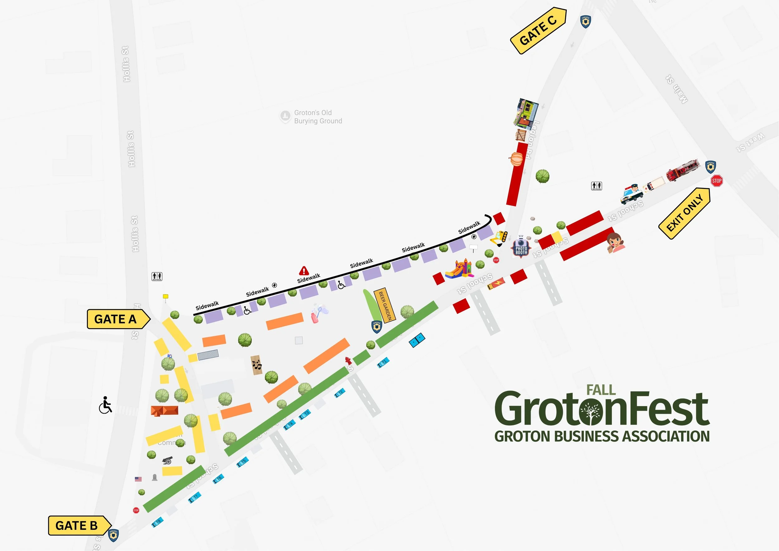 2026 GrotonFest Fall Map